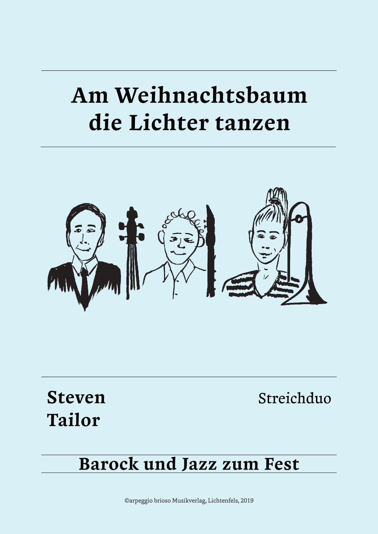 Am Weihnachtsbaum die Lichter tanzen