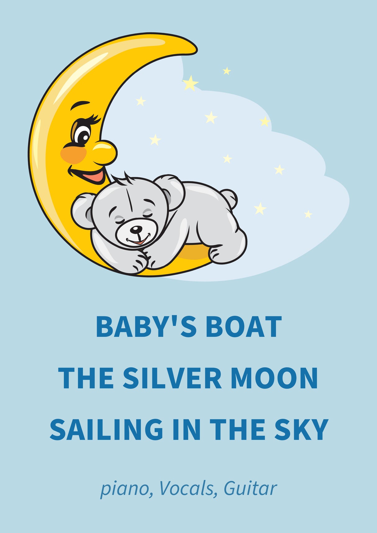 Baby's Boat The Silver Moon Sailing In The Sky
