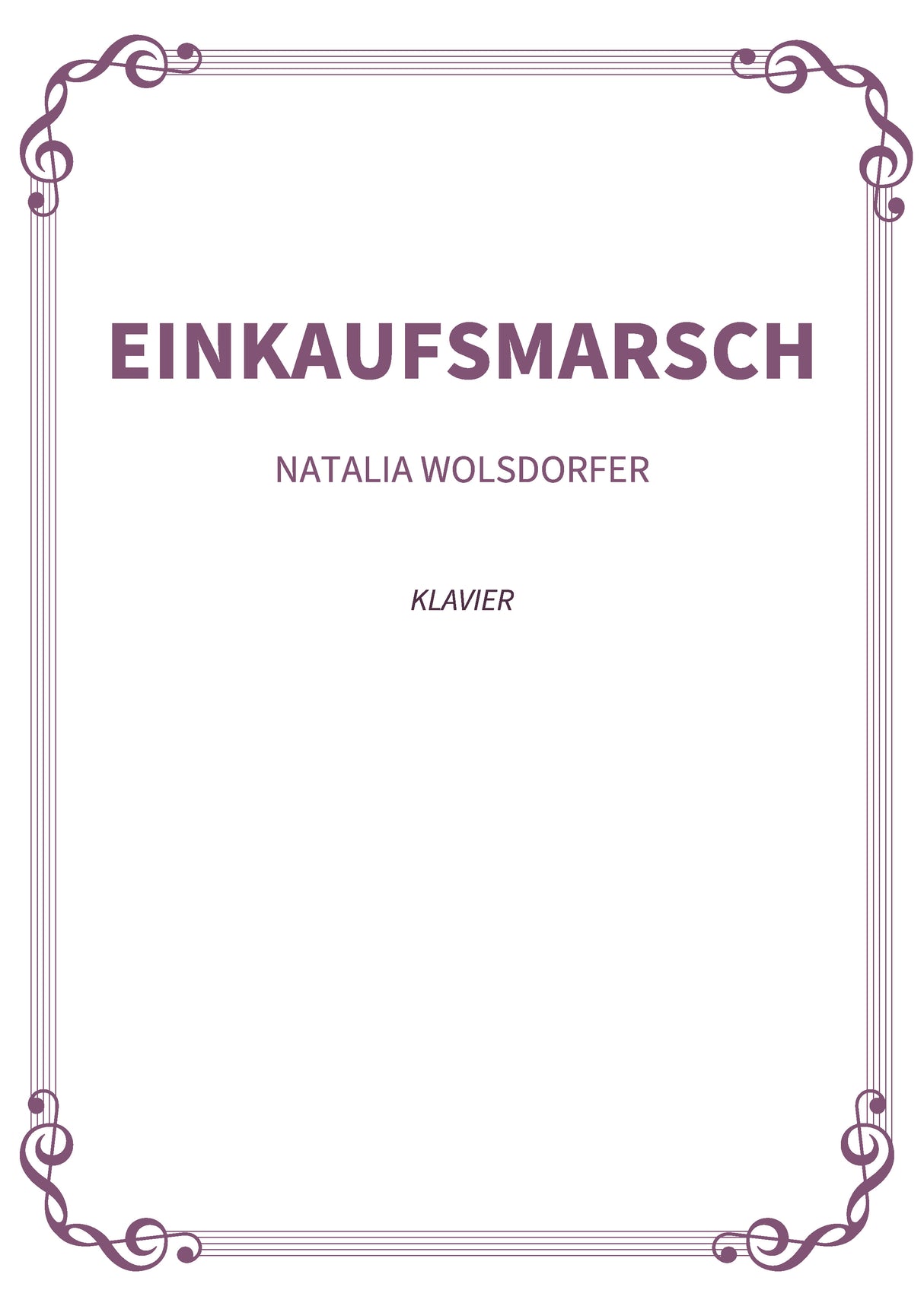 Einkaufsmarsch