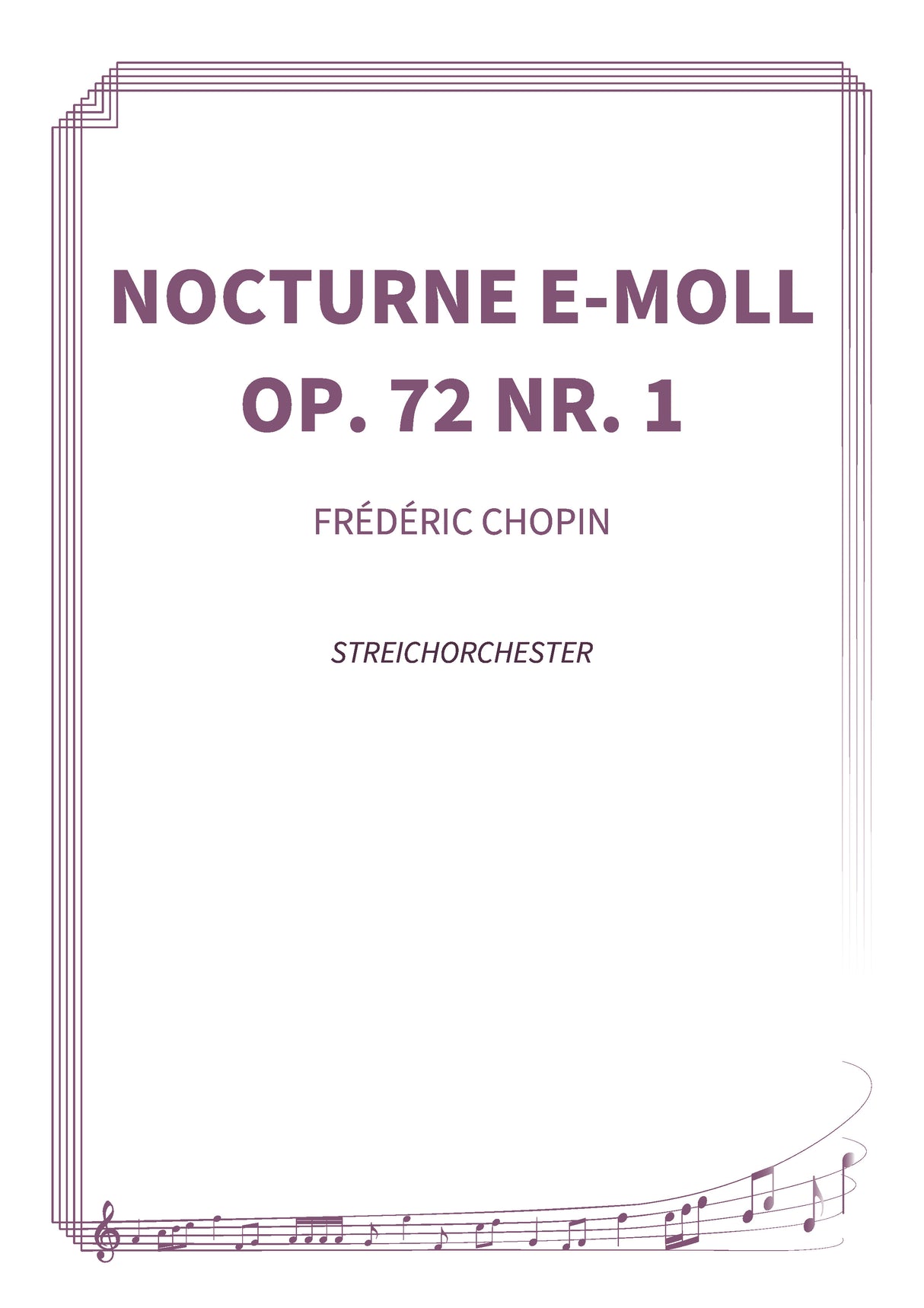 Nocturne e-Moll, op. 72 Nr. 1