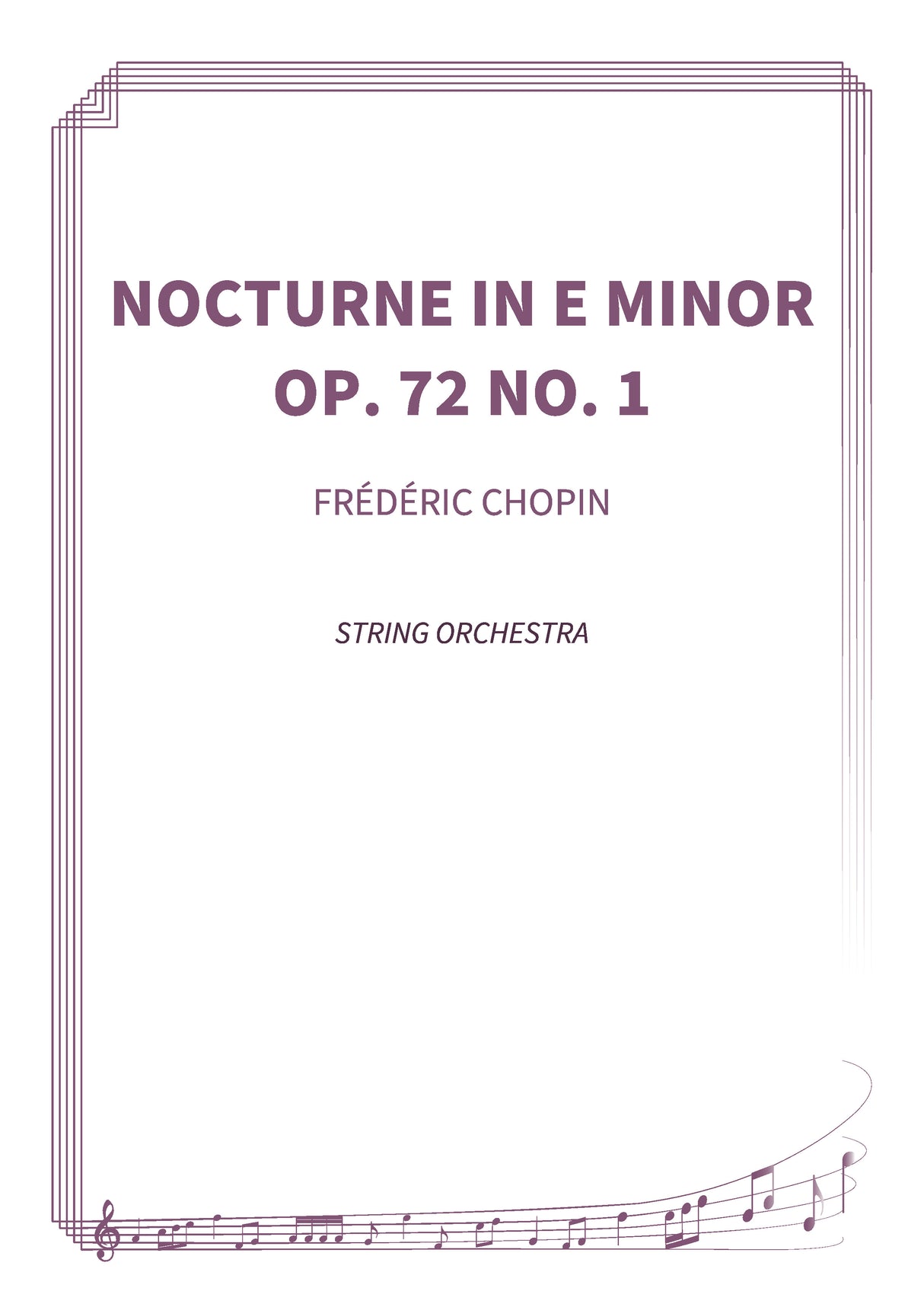 Nocturne in E minor, Op. 72 No. 1