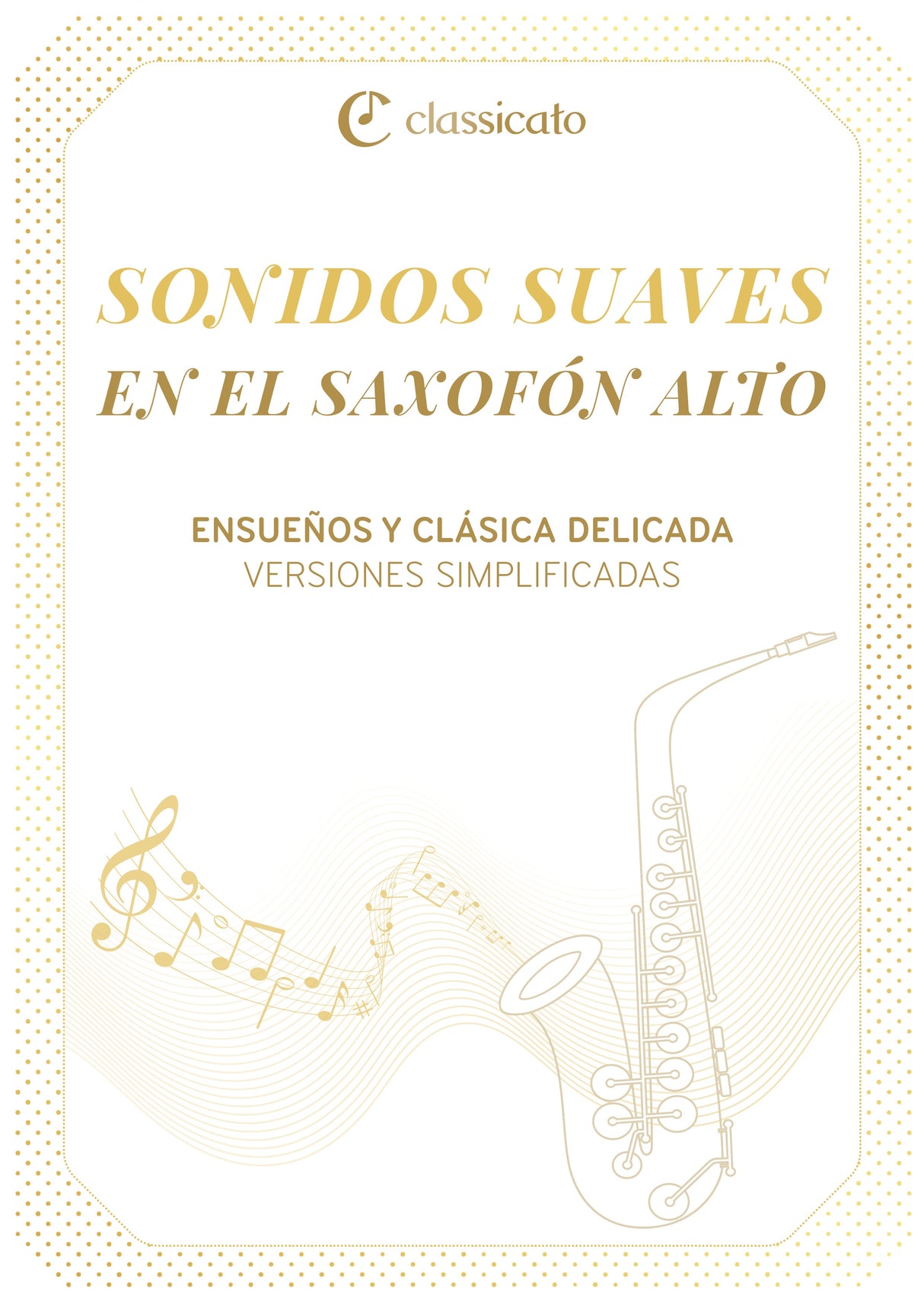 Sonidos suaves en el saxofón alto