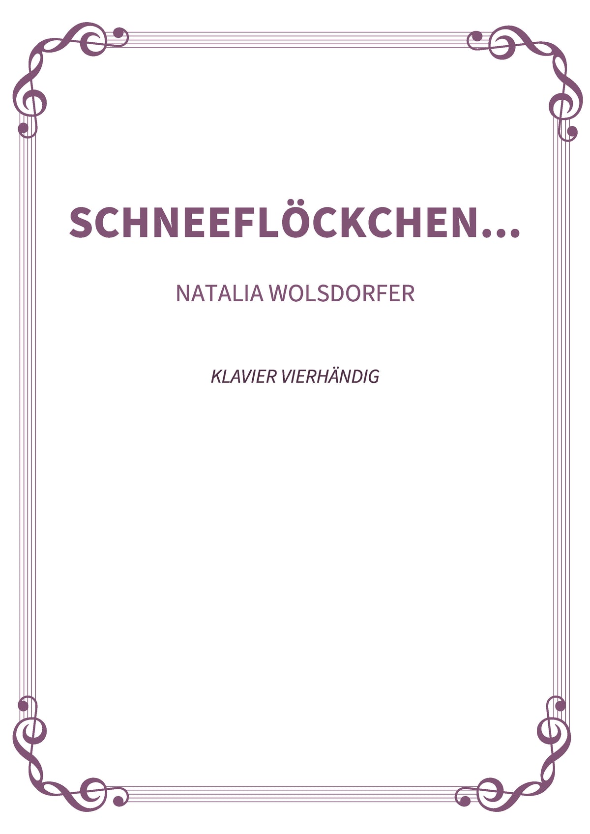 Schneeflöckchen...