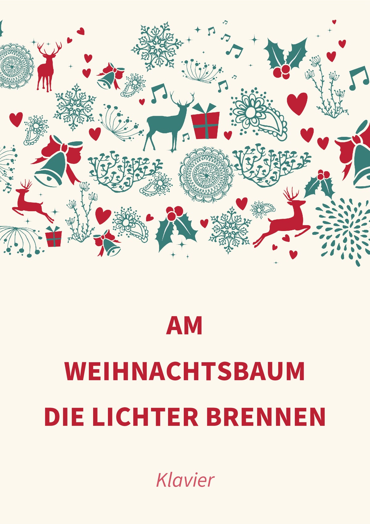 Am Weihnachtsbaum die Lichter brennen