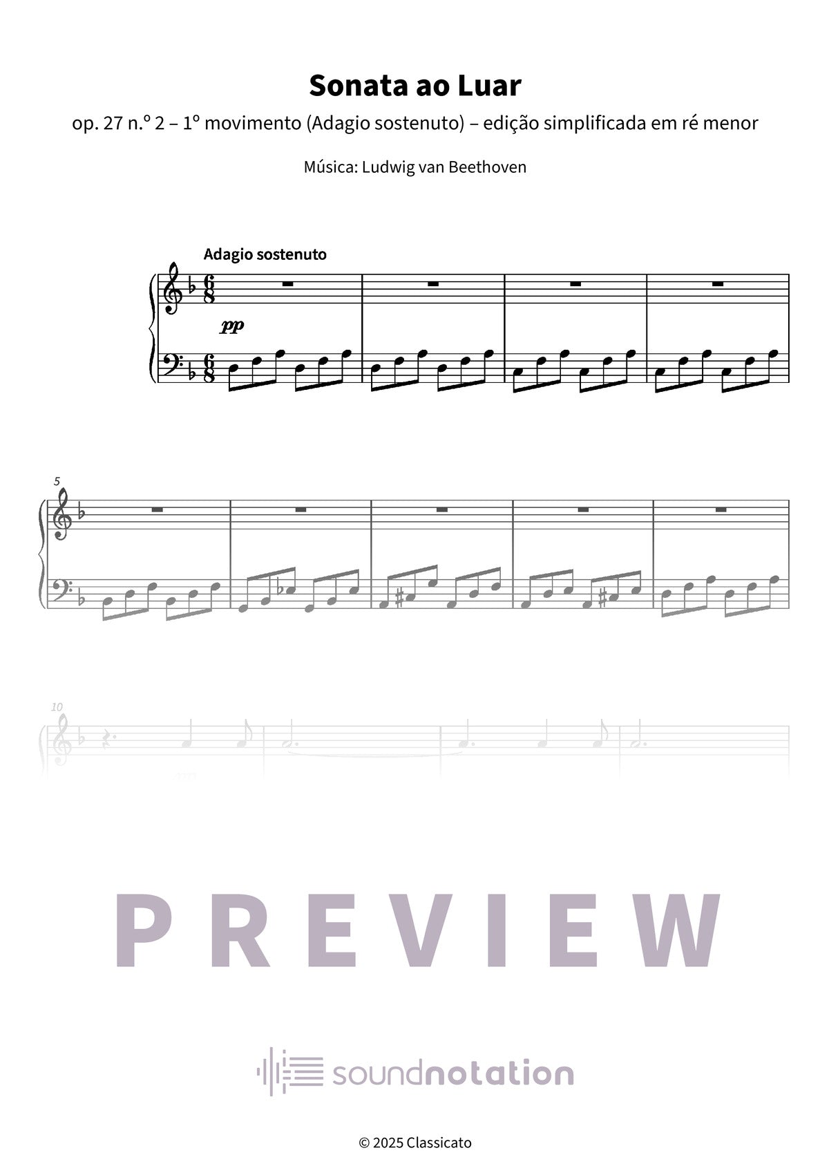Sonata ao Luar - Preview Page 1