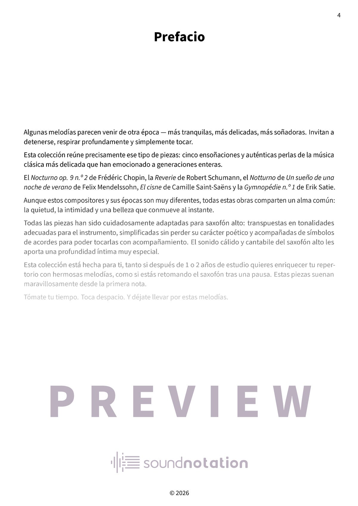 Sonidos suaves en el saxofón alto - Preview Page 1