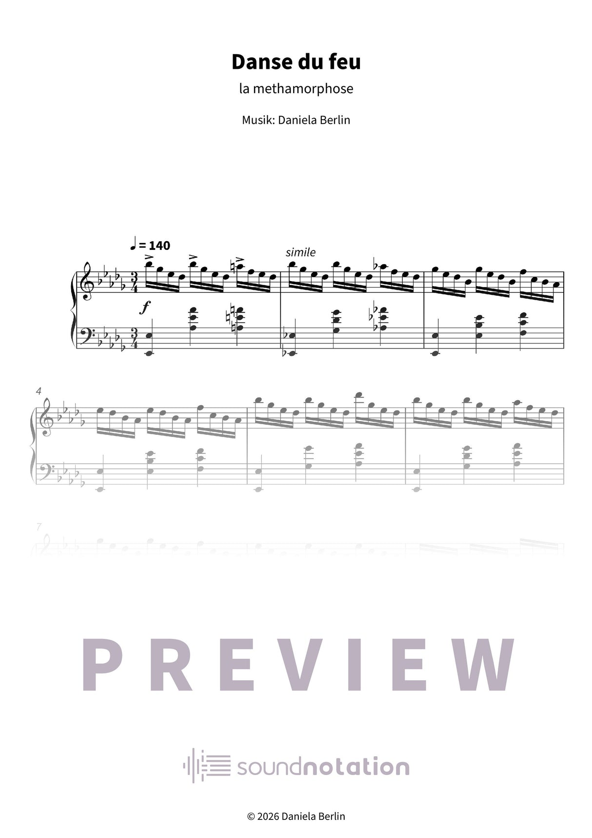 Danse du feu - Preview Page 1
