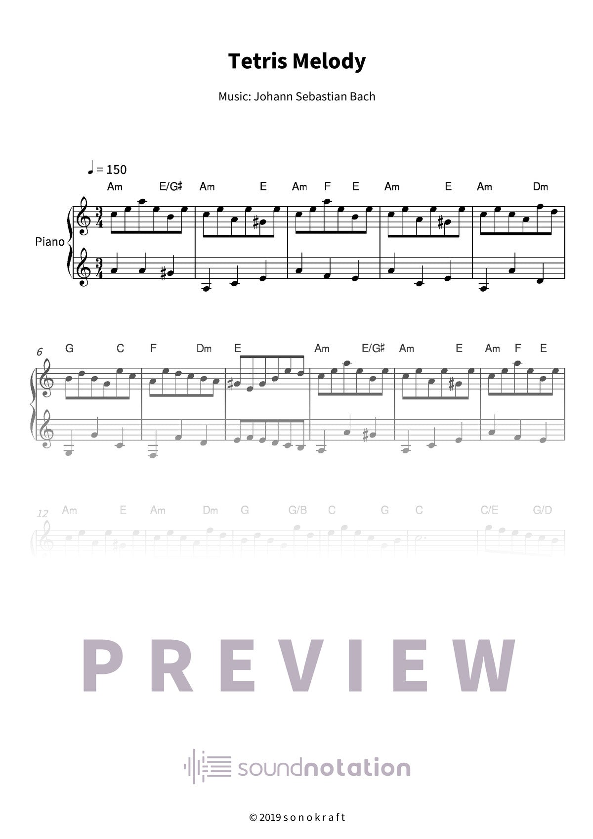 Tetris Melody - Preview Page 1