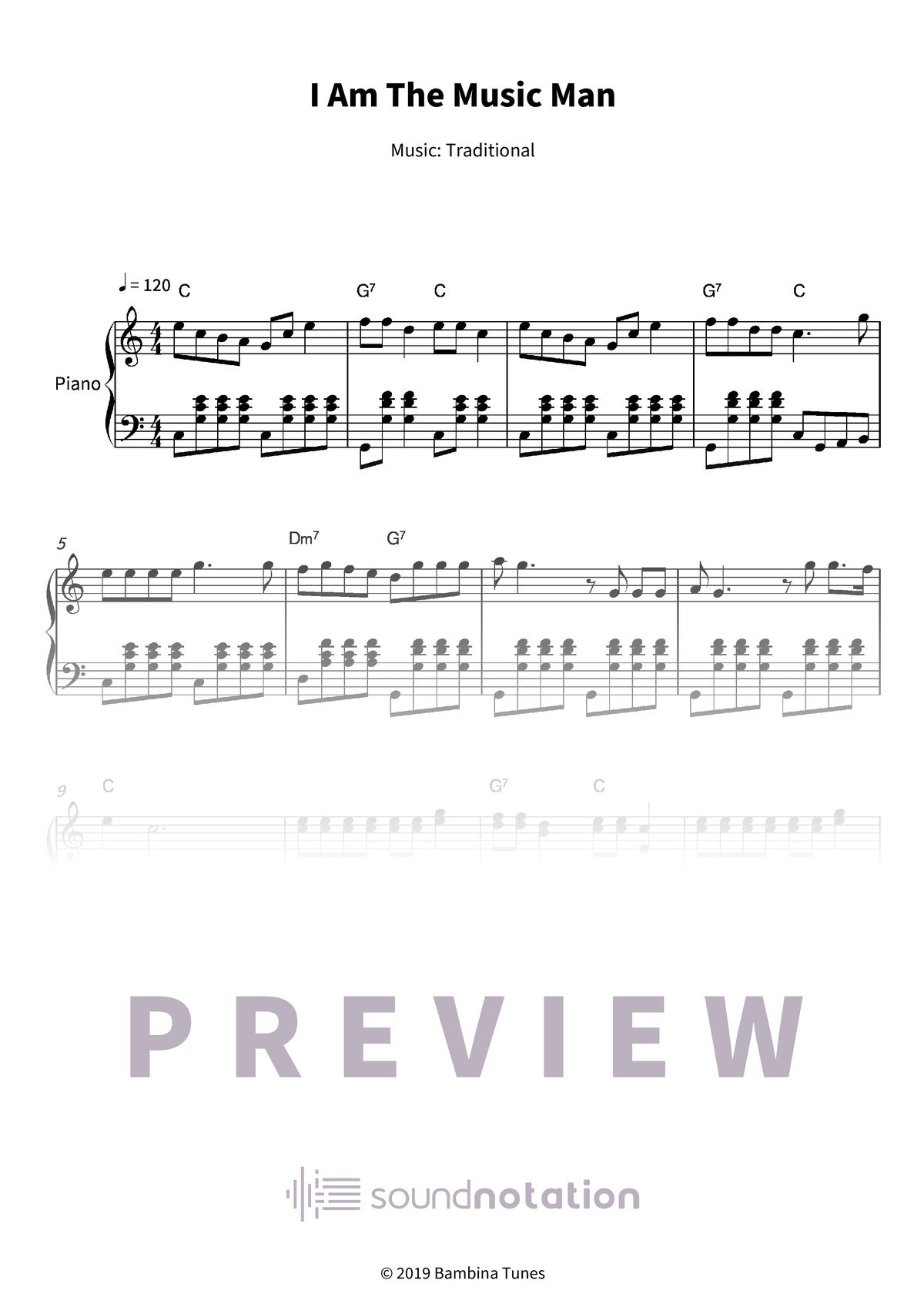 I Am The Music Man - Preview Page 1