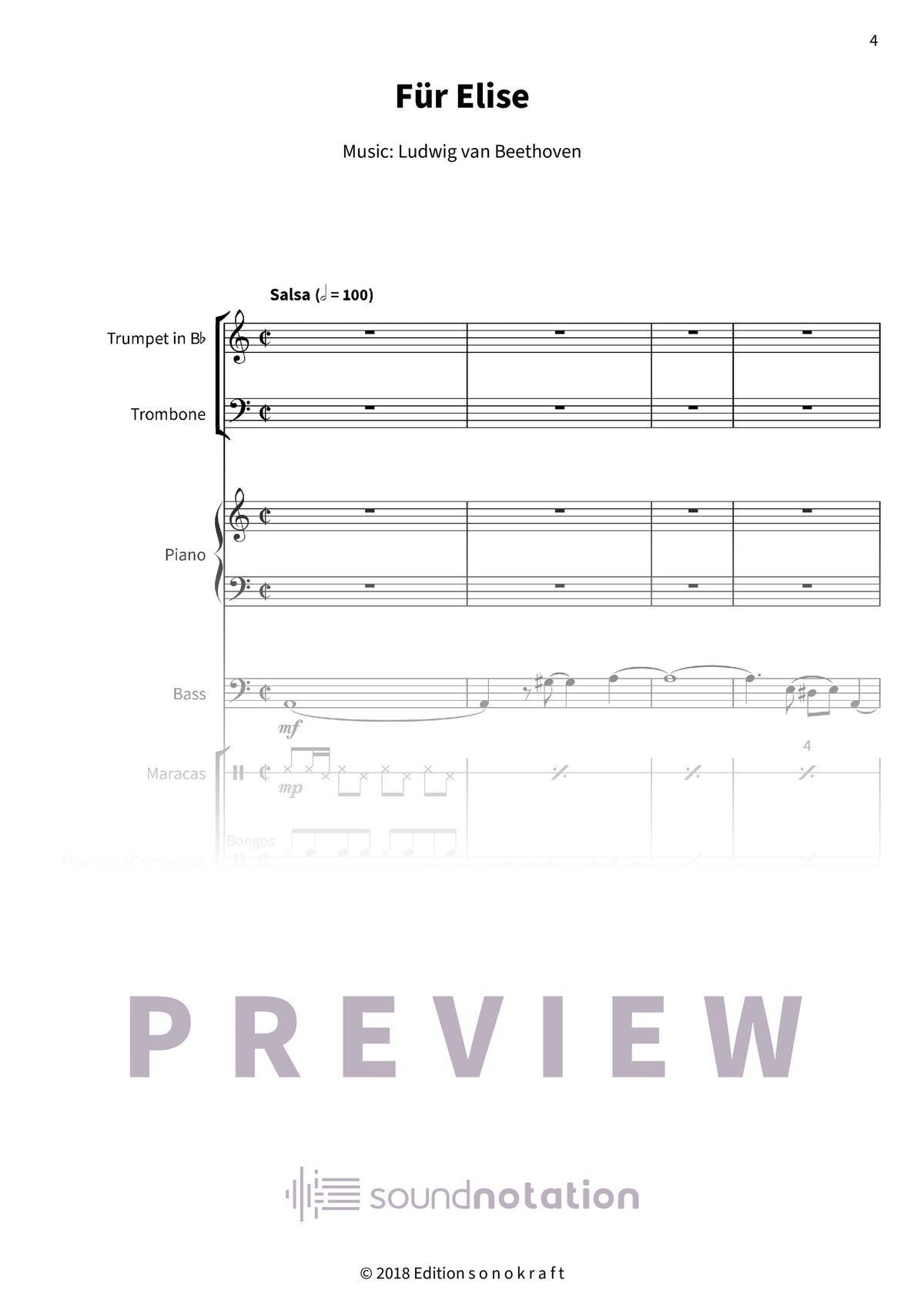 Für Elise - Preview Page 1