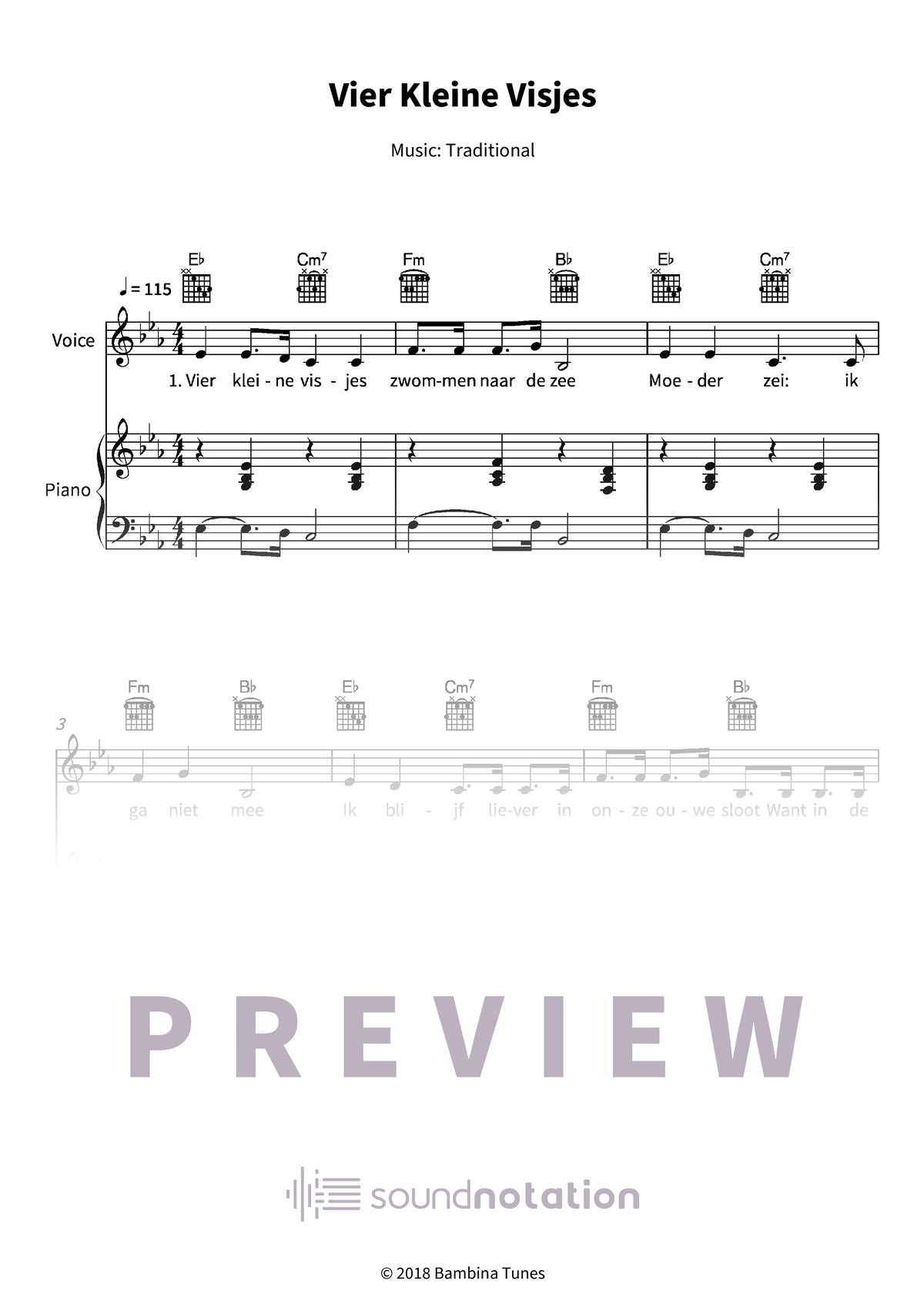 Vier Kleine Visjes - Preview Page 1
