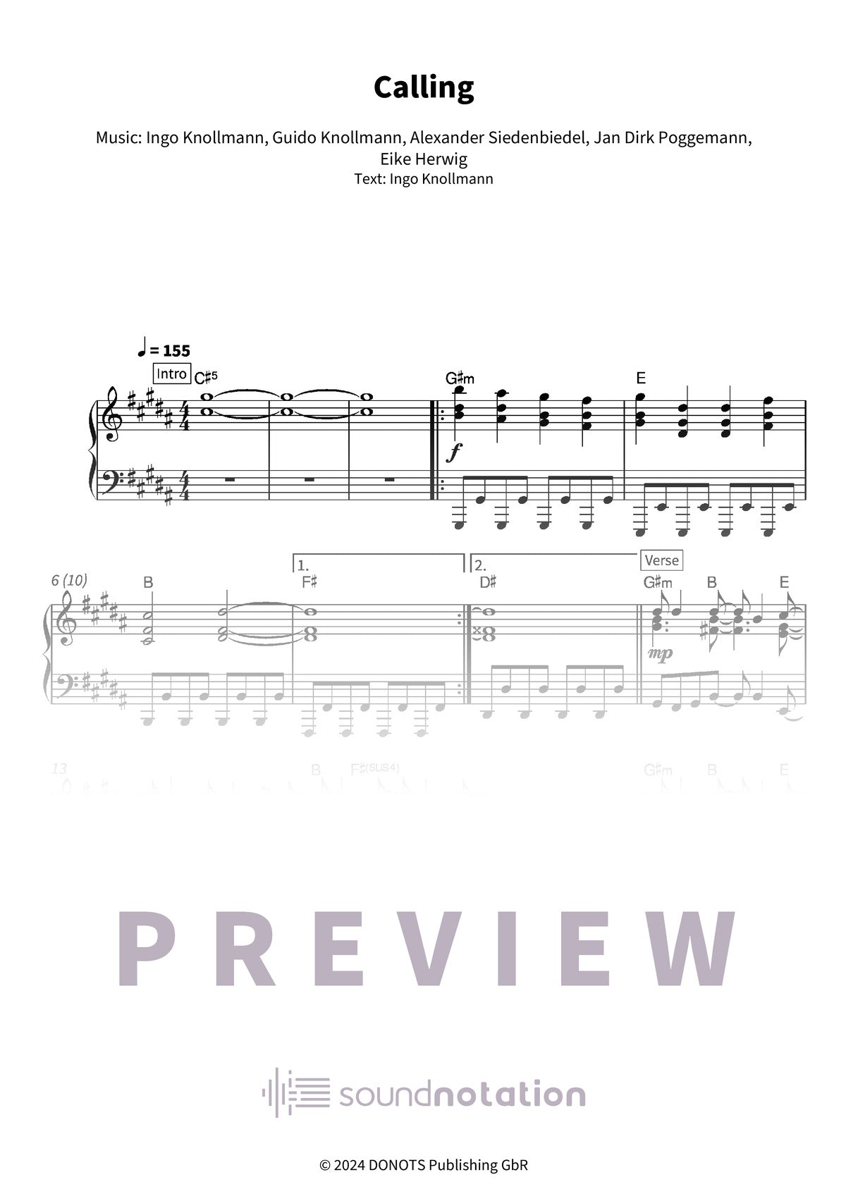 Calling - Preview Page 1