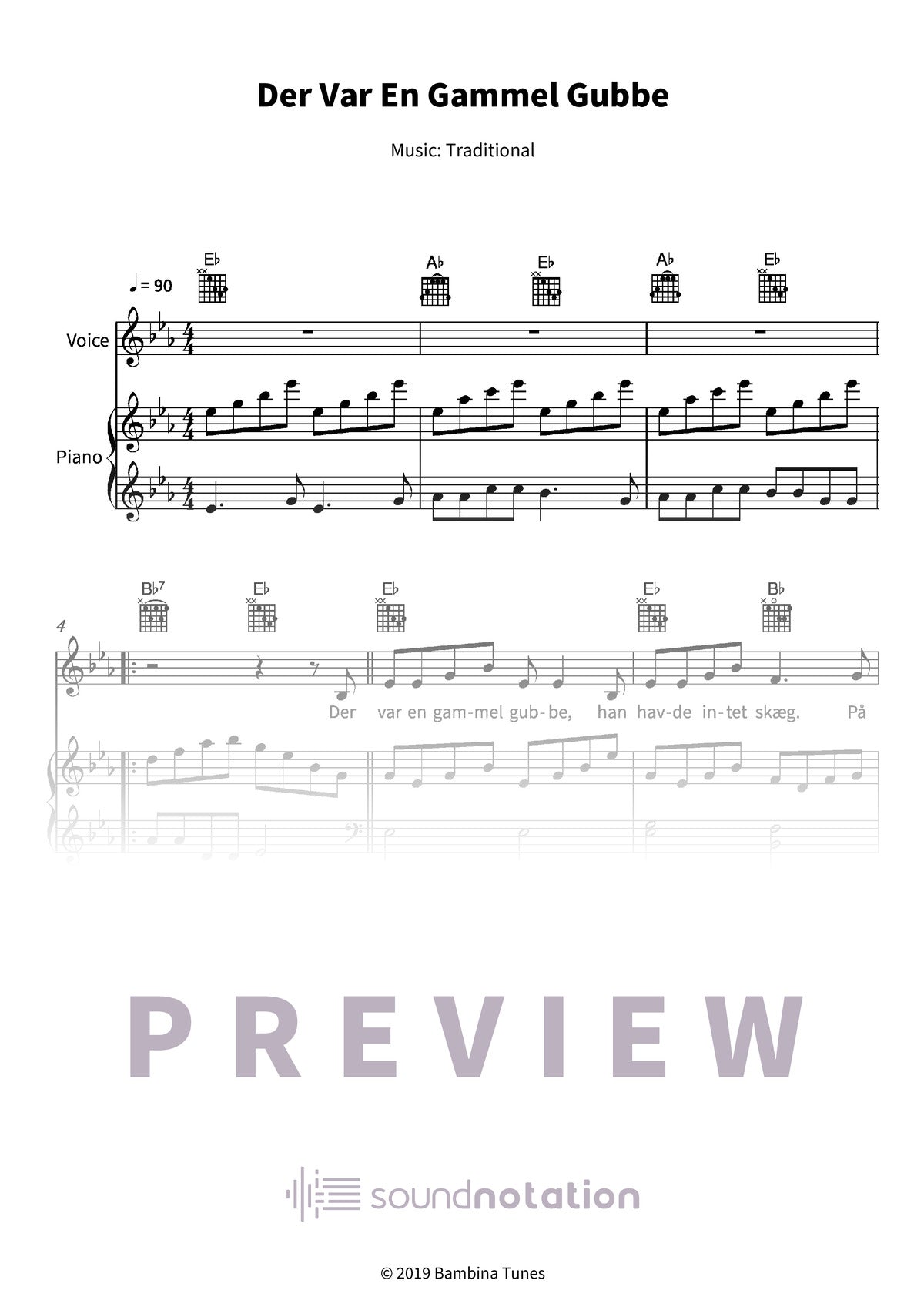 Der Var En Gammel Gubbe - Preview Page 1