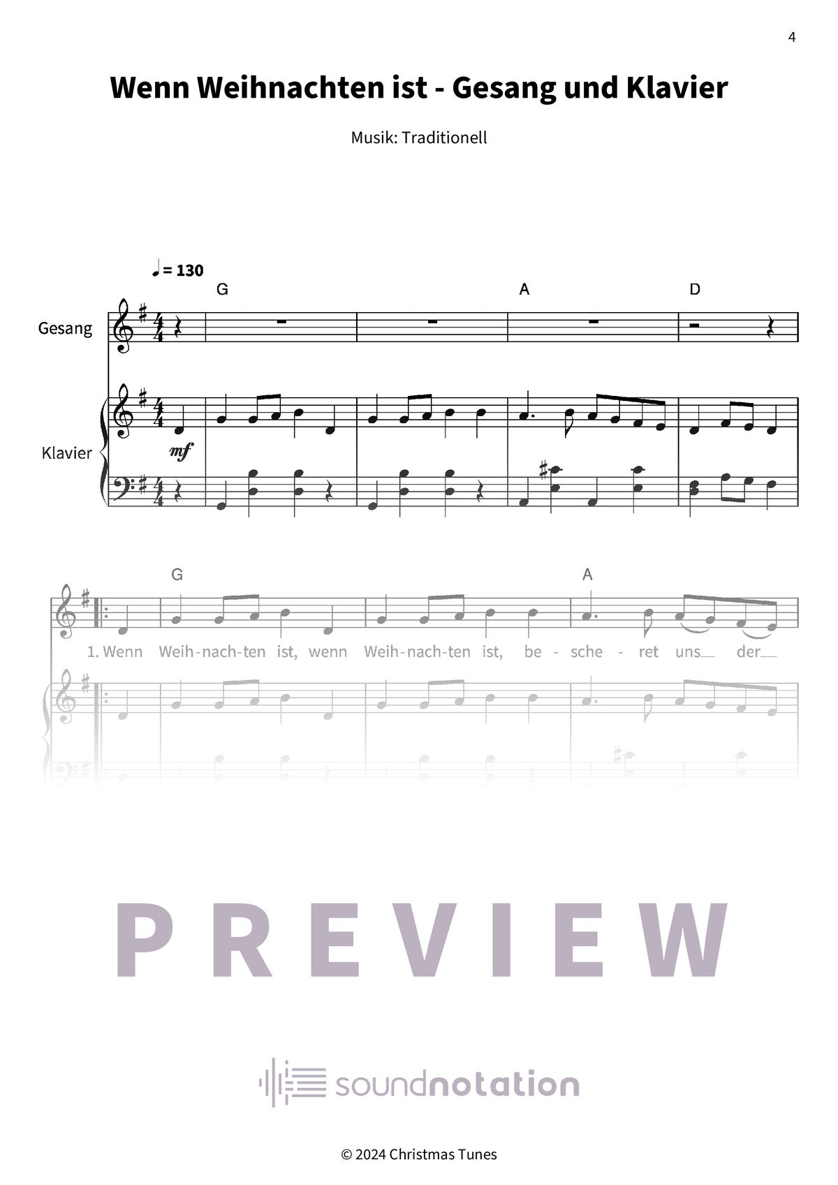 Wenn Weihnachten ist - Preview Page 1