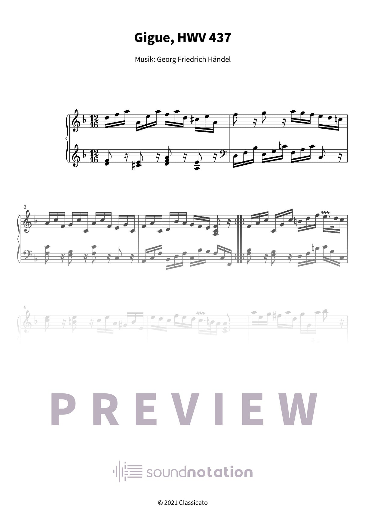 Gigue - Preview Page 1