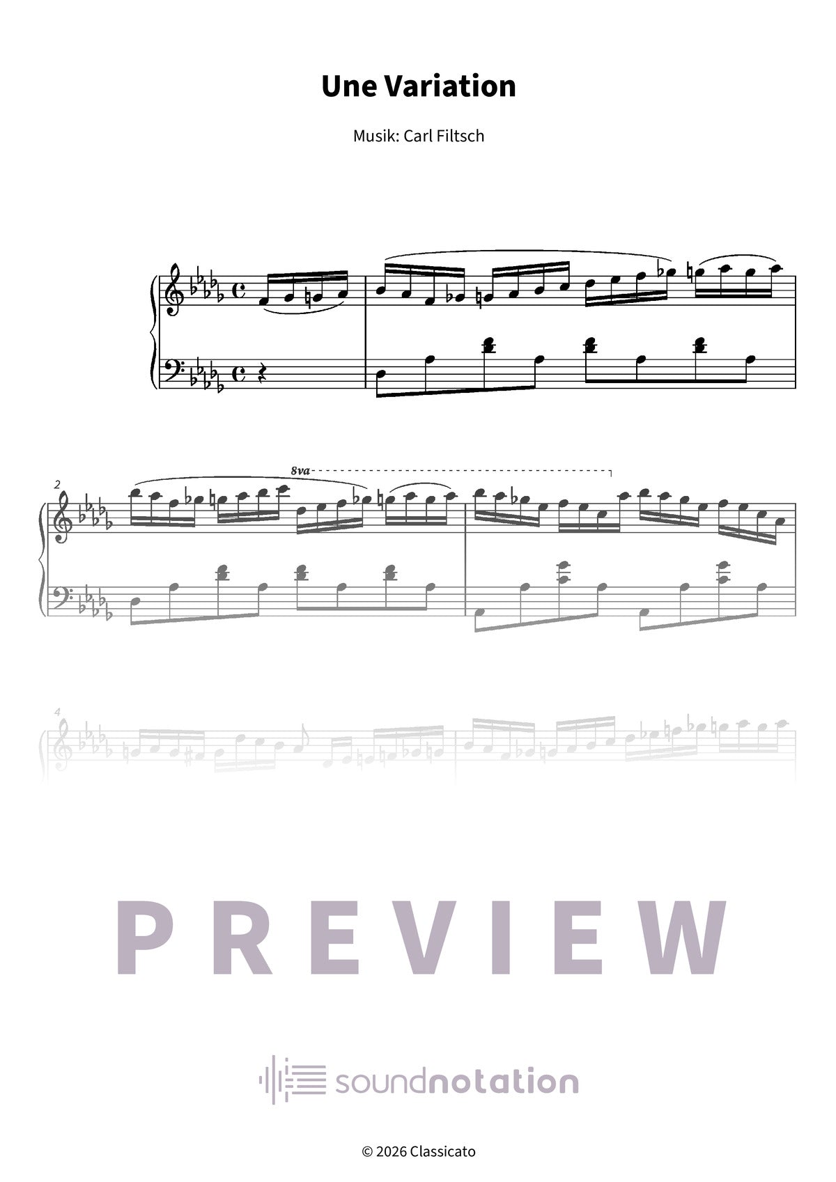 Une Variation - Preview Page 1