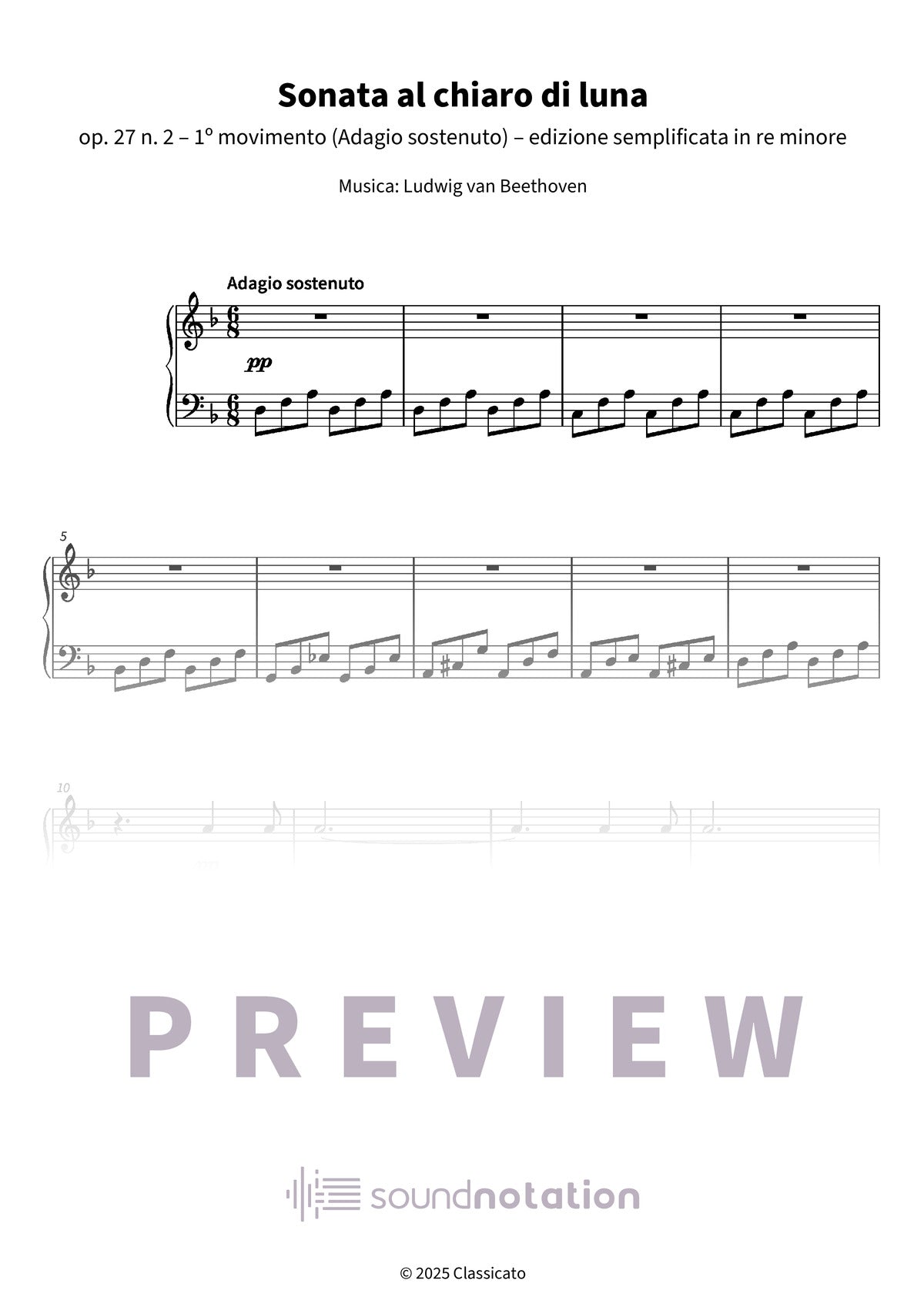 Sonata al chiaro di luna - Preview Page 1