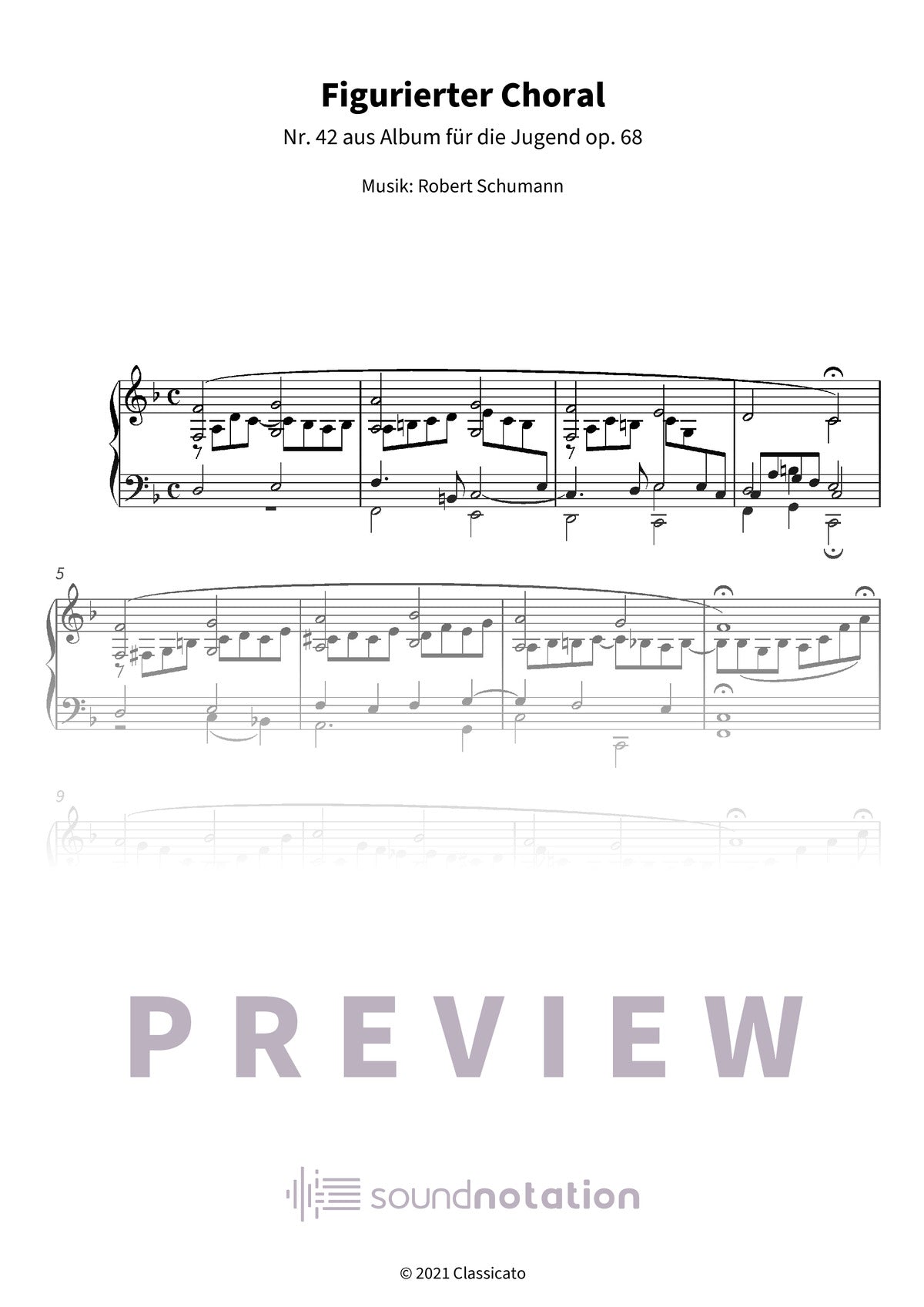 Figurierter Choral - Preview Page 1
