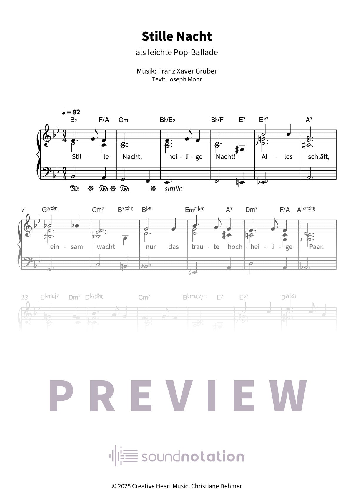 Stille Nacht - Preview Page 1