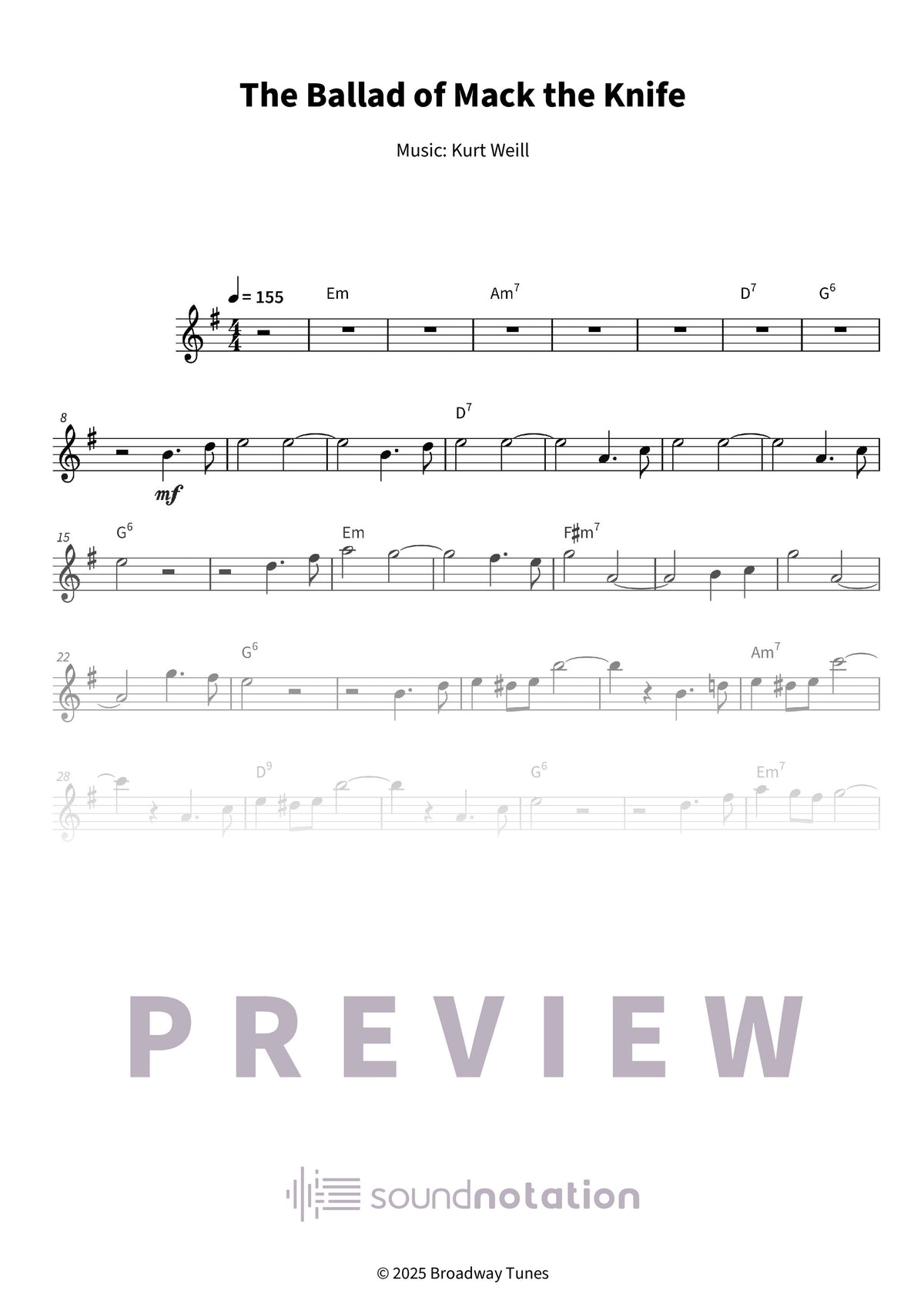 The Ballad of Mack the Knife - Preview Page 1