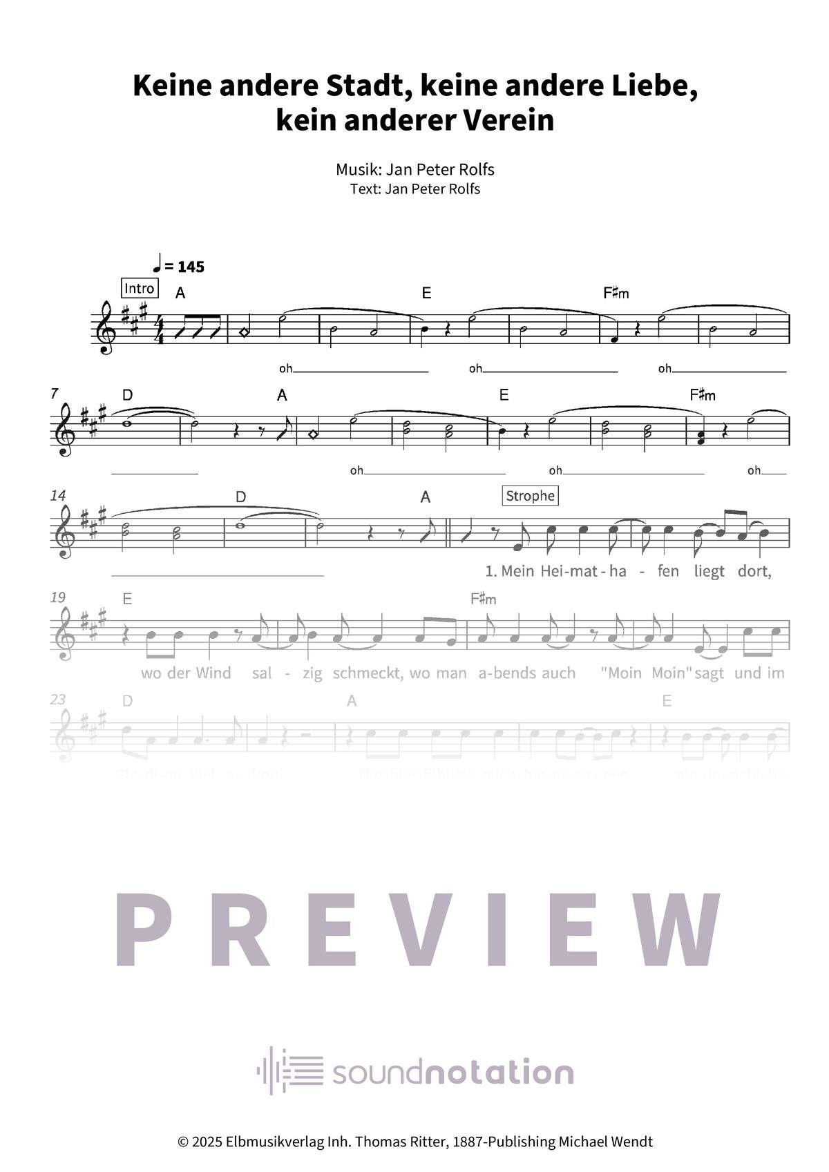 Keine andere Stadt, keine andere Liebe, kein anderer Verein - Preview Page 1