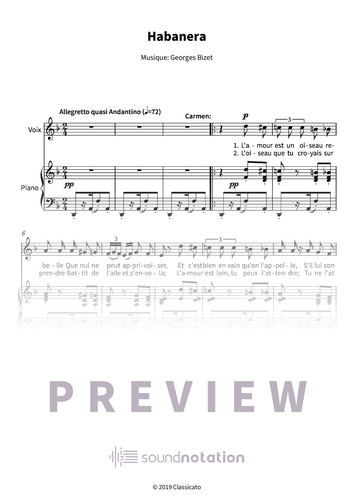Habanera - Preview Page 1