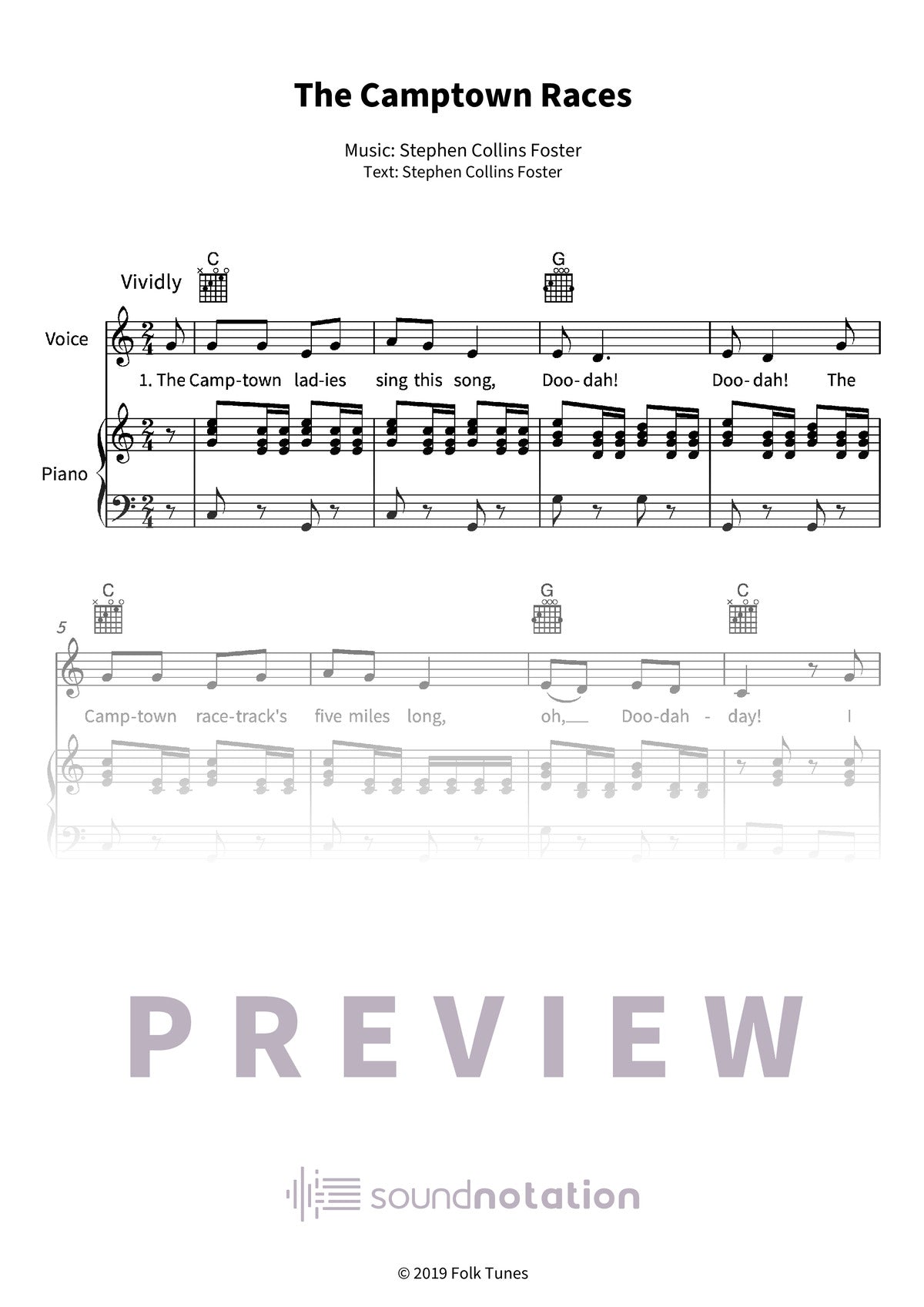 The Camptown Races - Preview Page 1