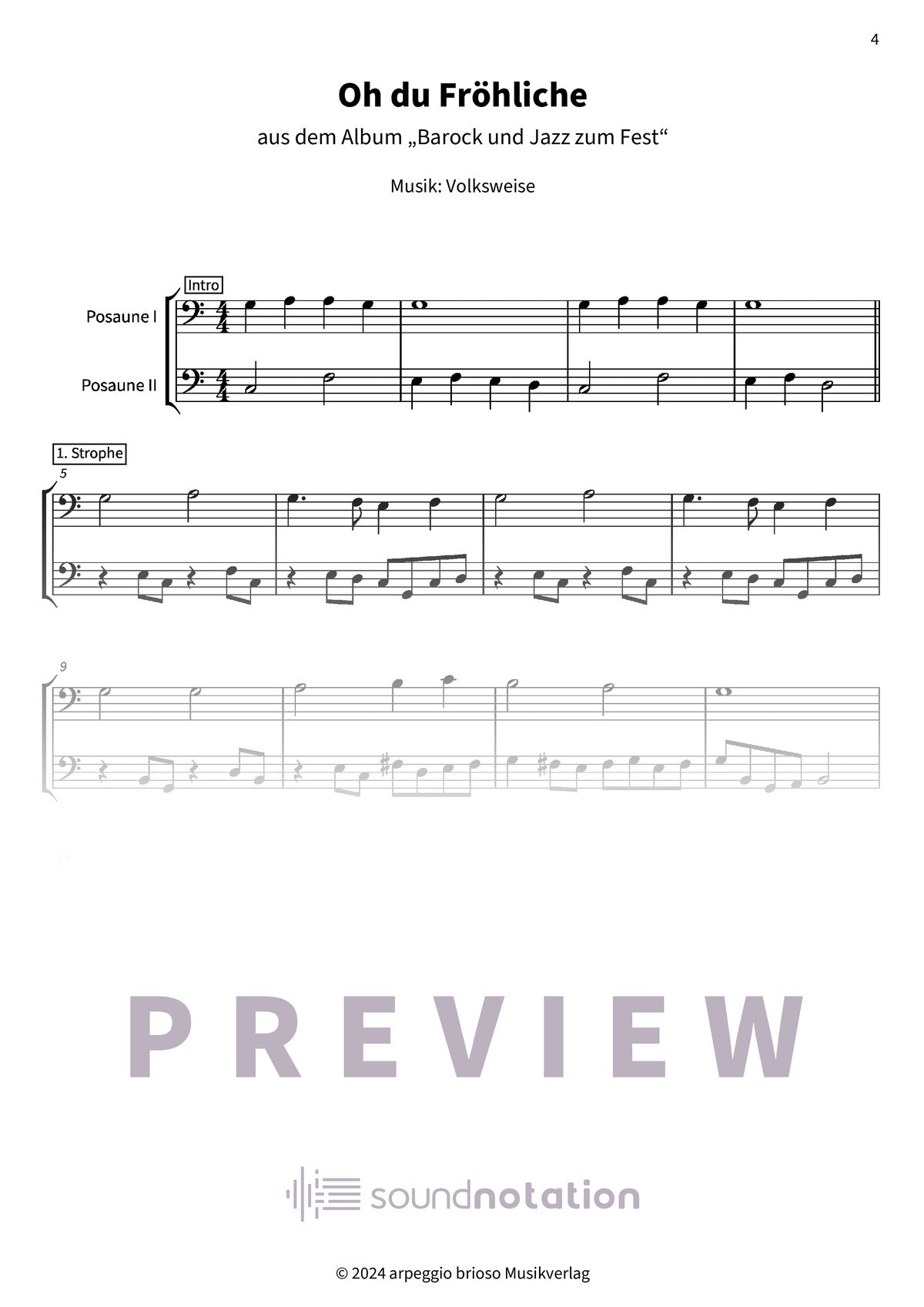 Oh du Fröhliche - Preview Page 1