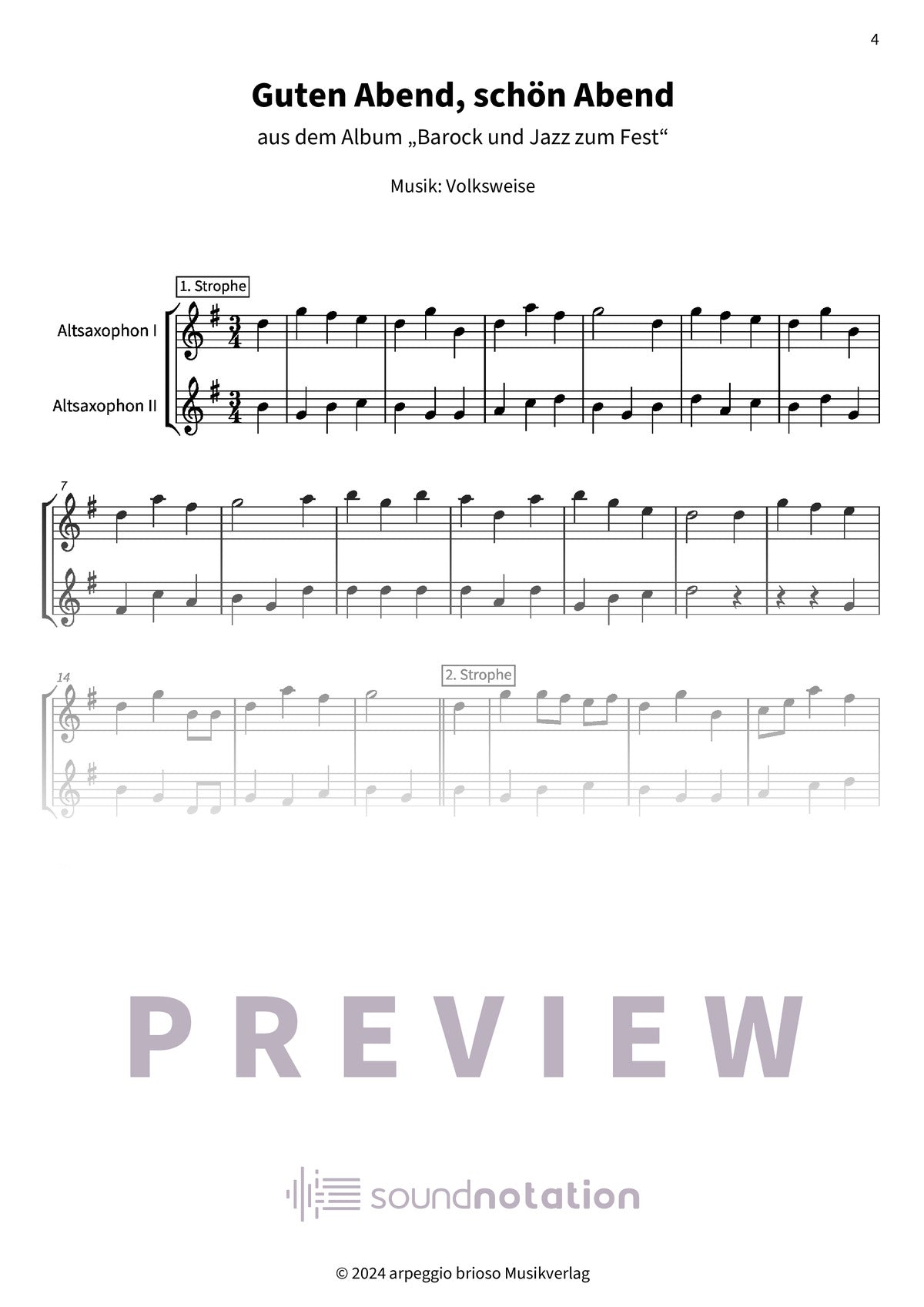 Guten Abend, schön Abend - Preview Page 1