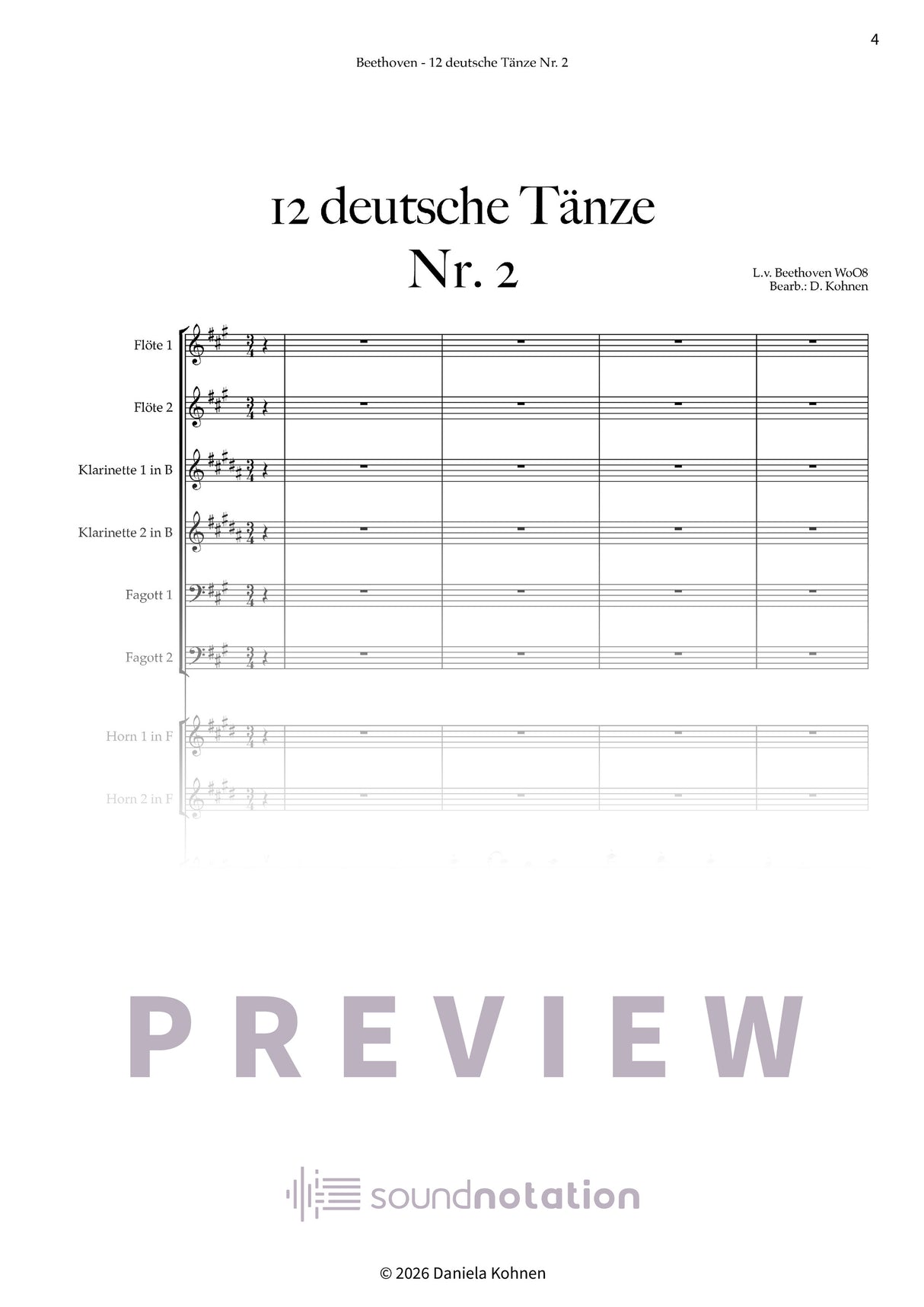 Deutscher Tanz Nr. 2 - Preview Page 1