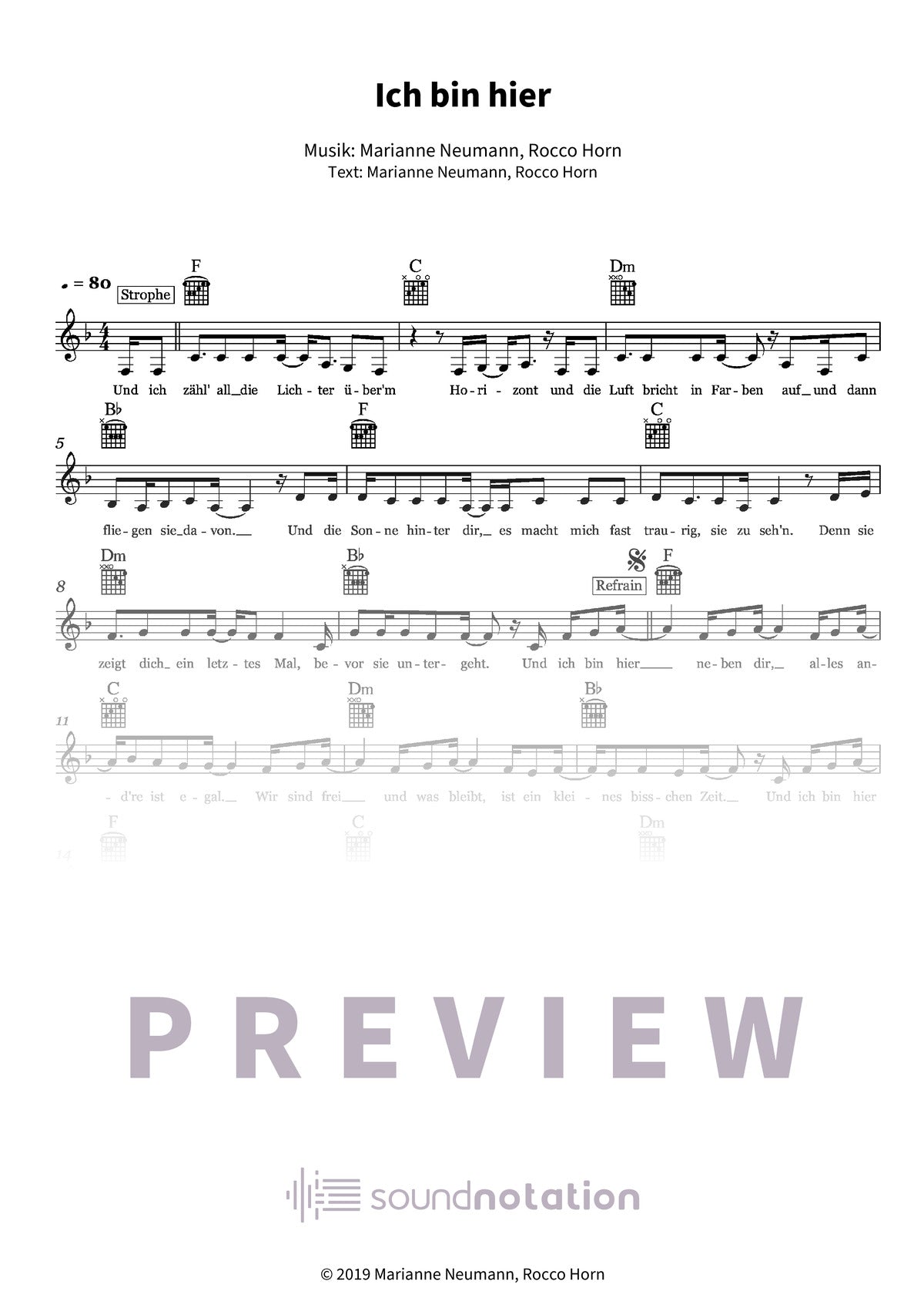 Ich bin hier - Preview Page 1