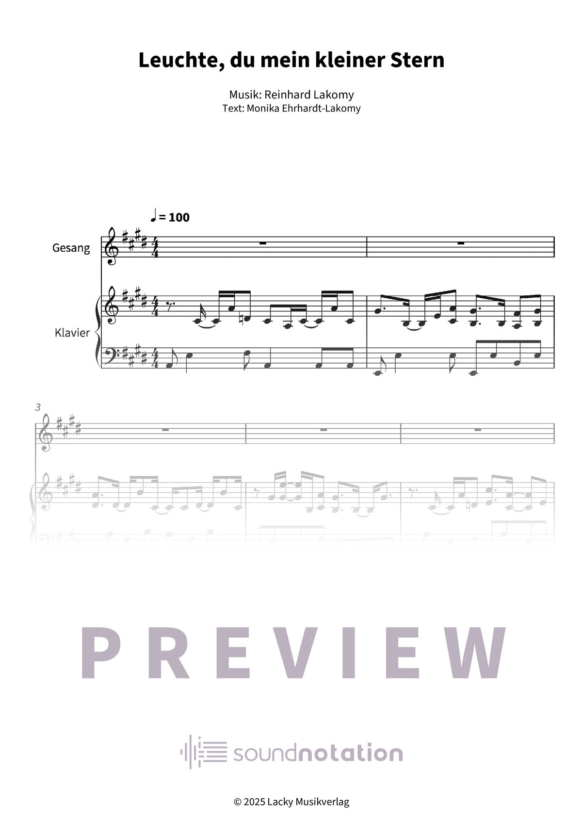 Leuchte, du mein kleiner Stern - Preview Page 1