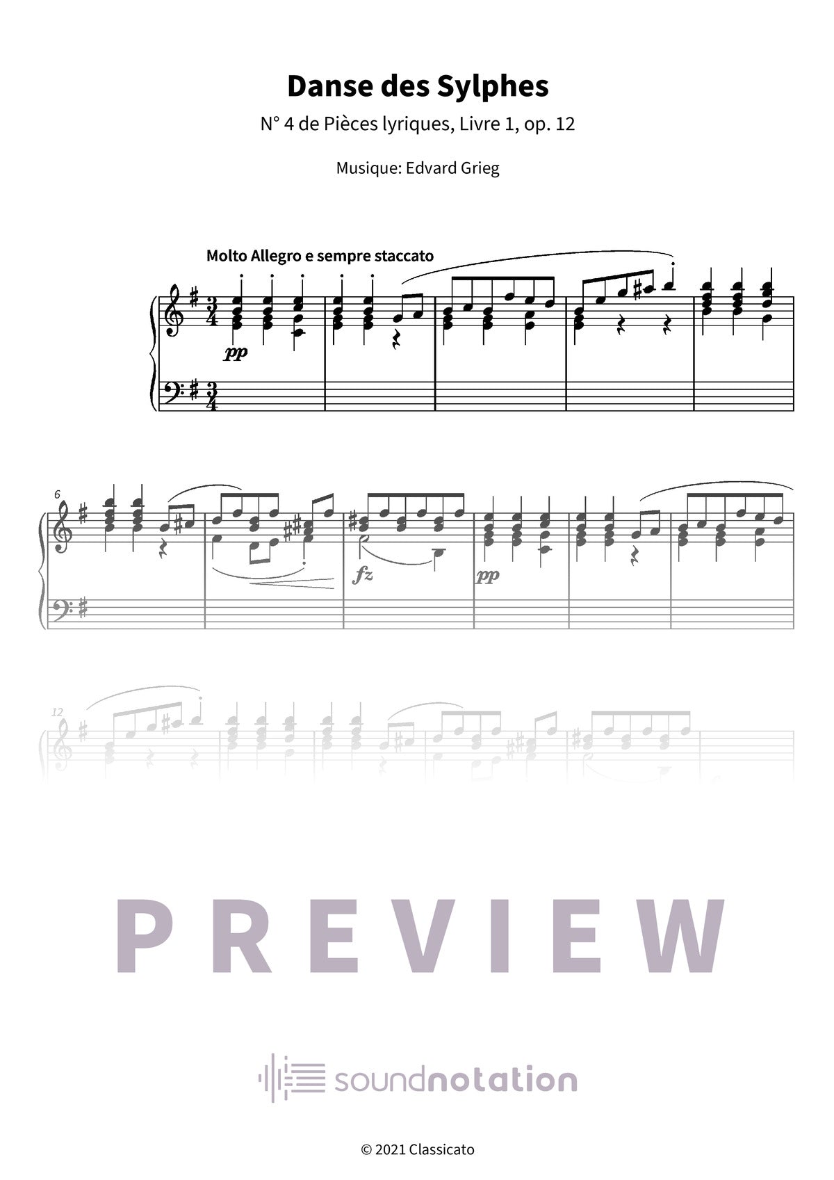 Danse des Sylphes - Preview Page 1