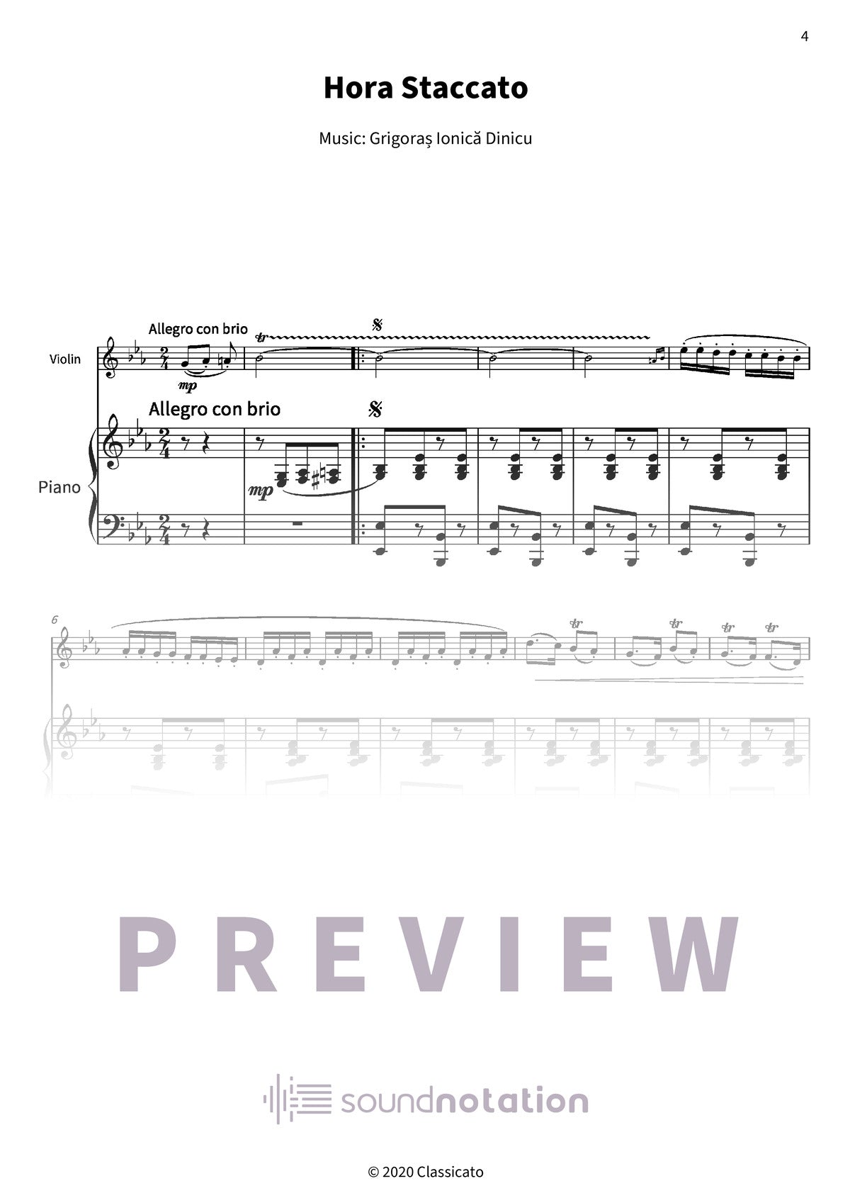 Hora Staccato - Preview Page 1