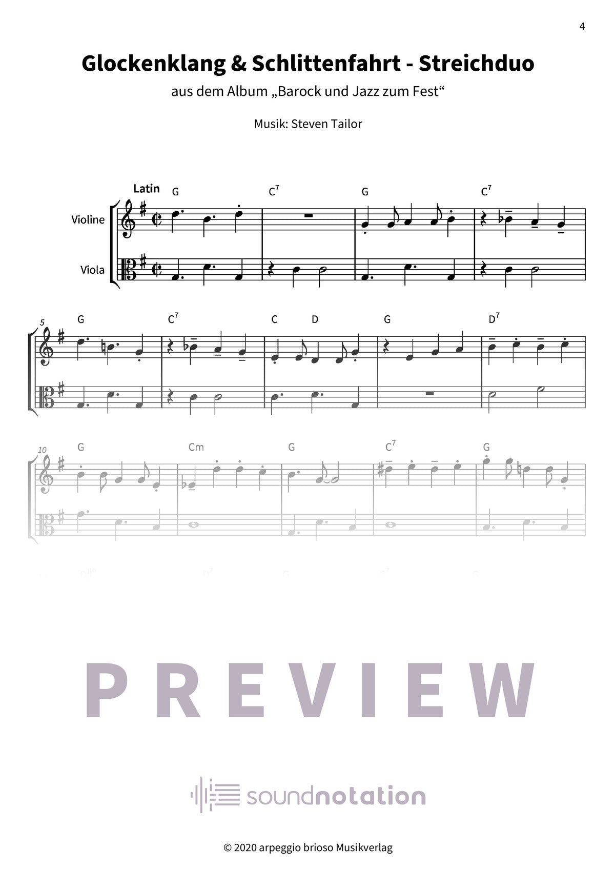 Glockenklang & Schlittenfahrt - Preview Page 1