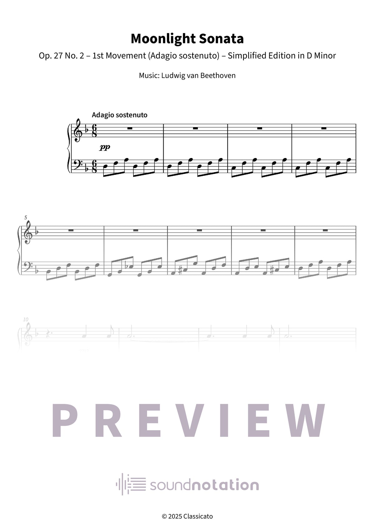 Moonlight Sonata - Preview Page 1