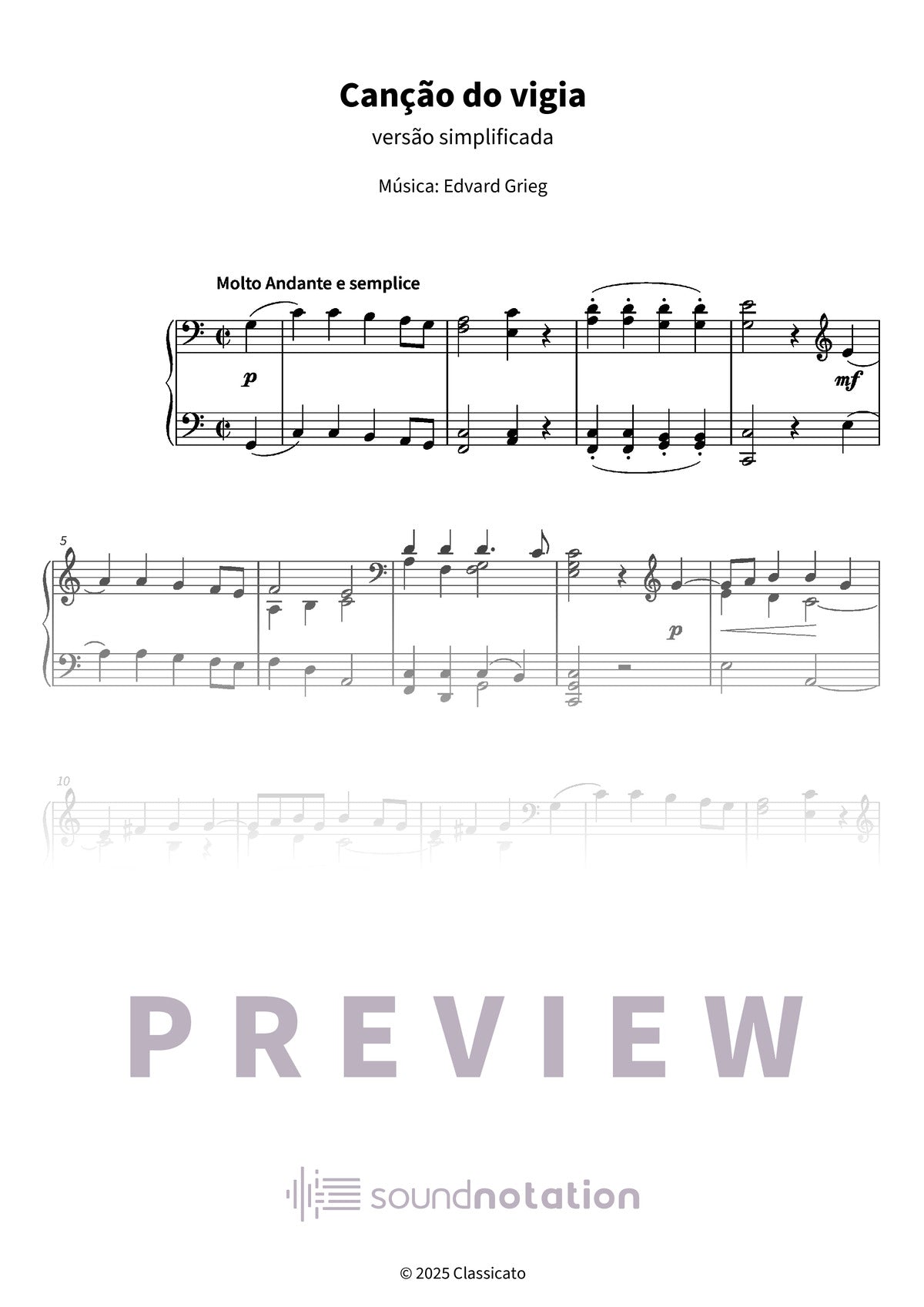 Canção do vigia - Preview Page 1