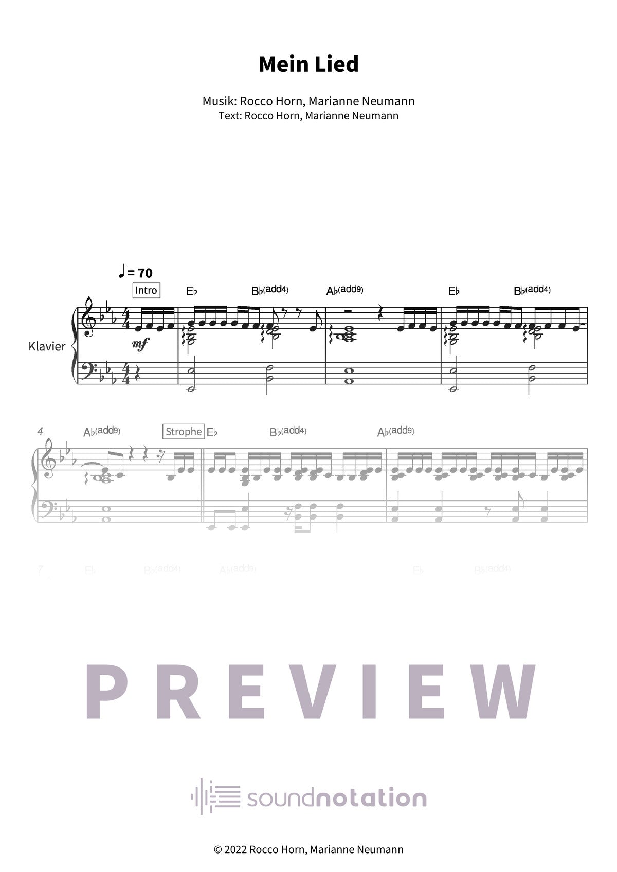 Mein Lied - Preview Page 1