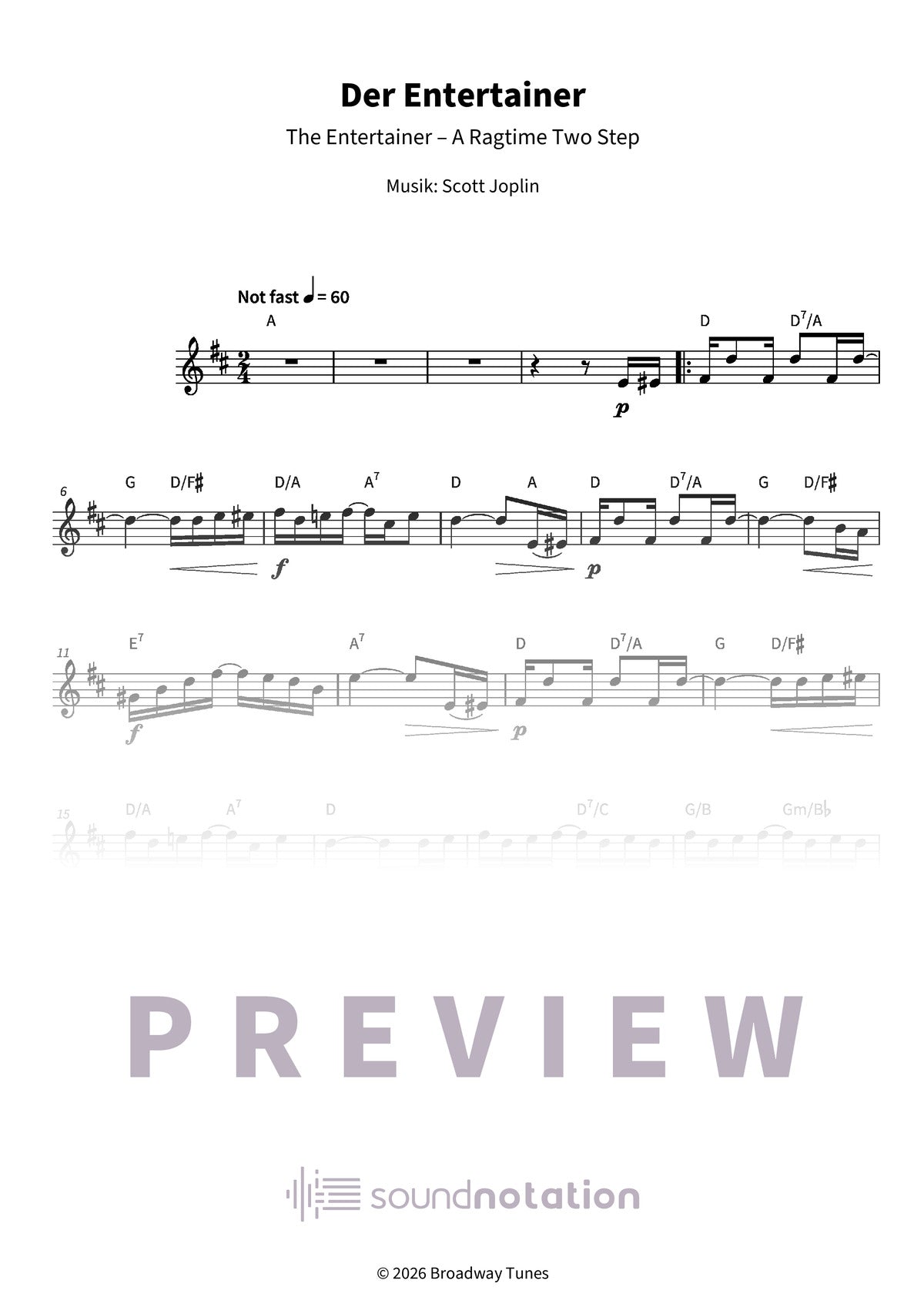 Der Entertainer - Preview Page 1