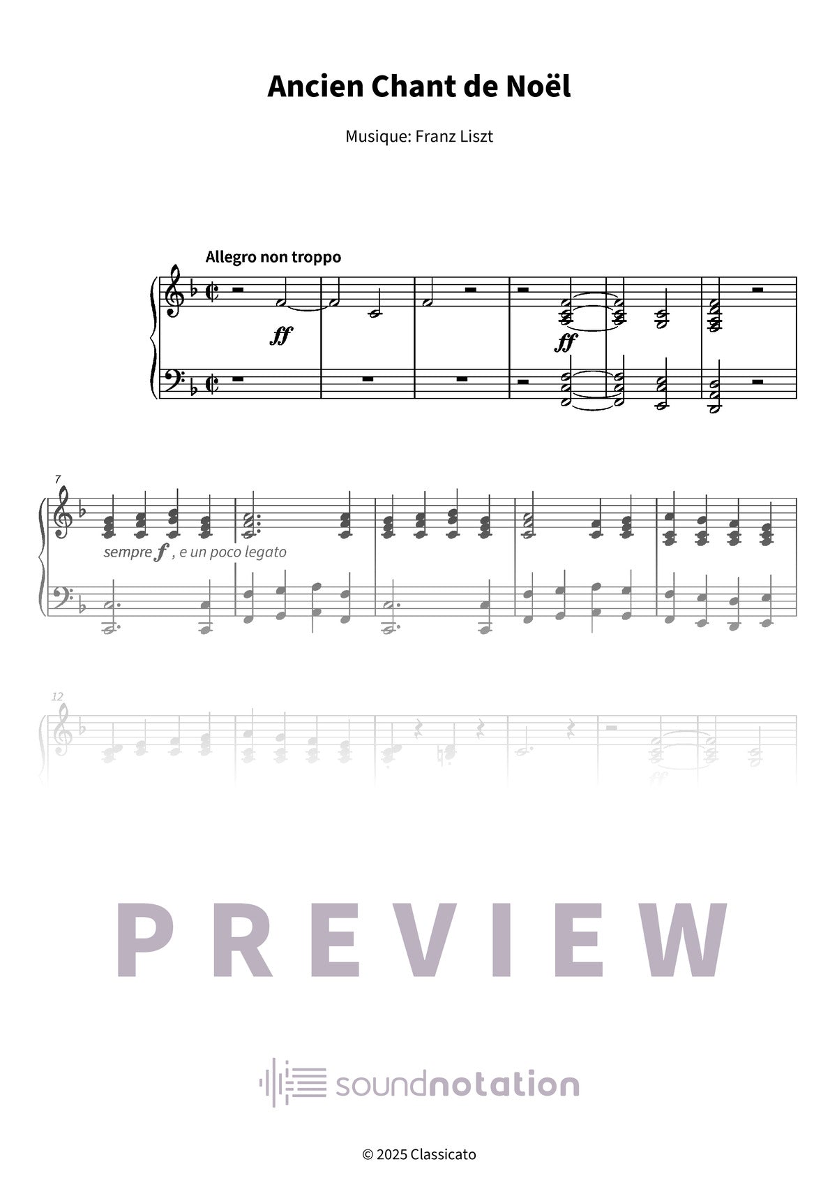 Ancien Chant de Noël - Preview Page 1