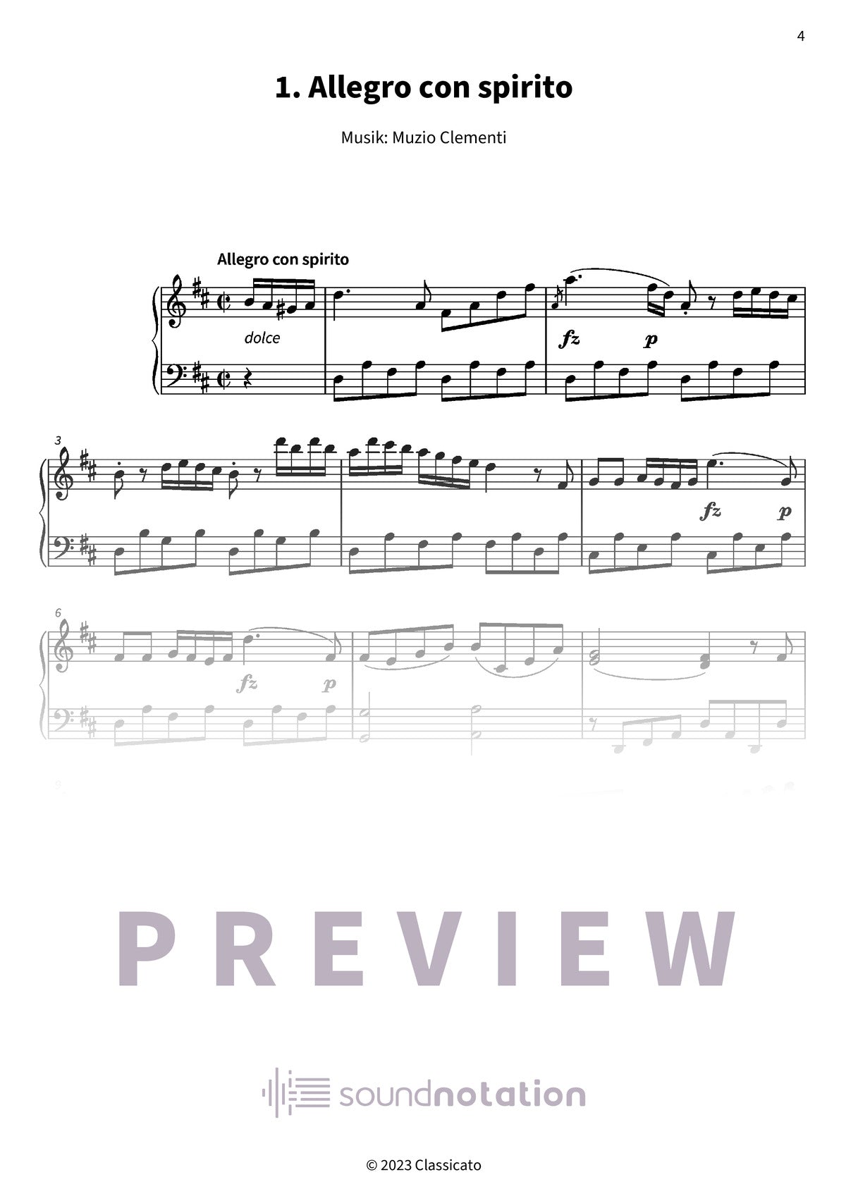Sonatine Nr. 6 - Preview Page 1