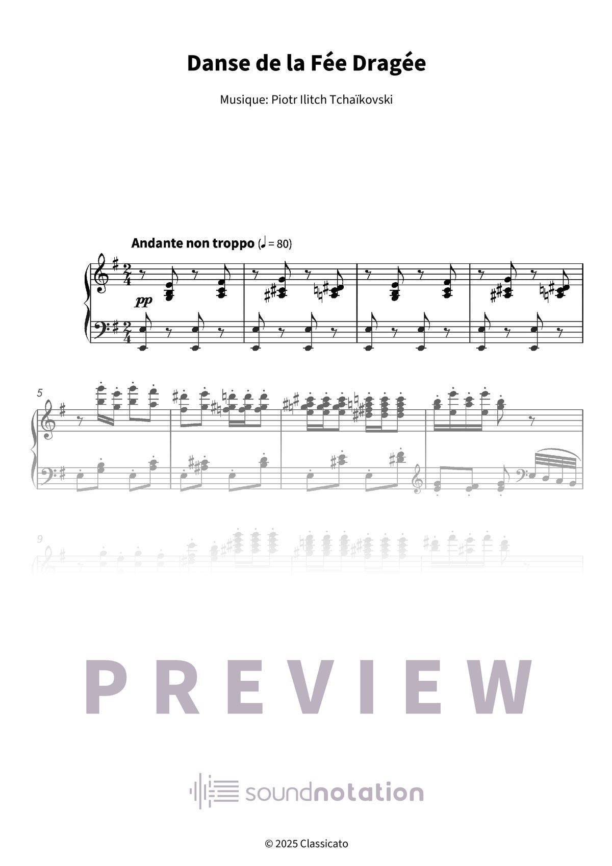 Danse de la Fée Dragée - Preview Page 1