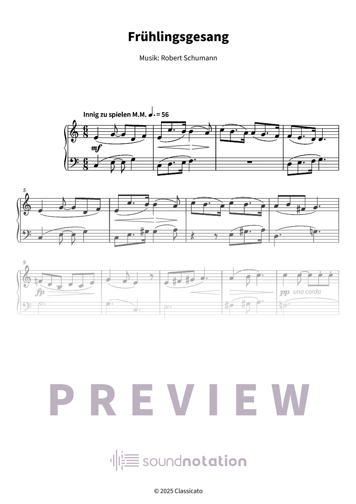 Frühlingsgesang - Preview Page 1