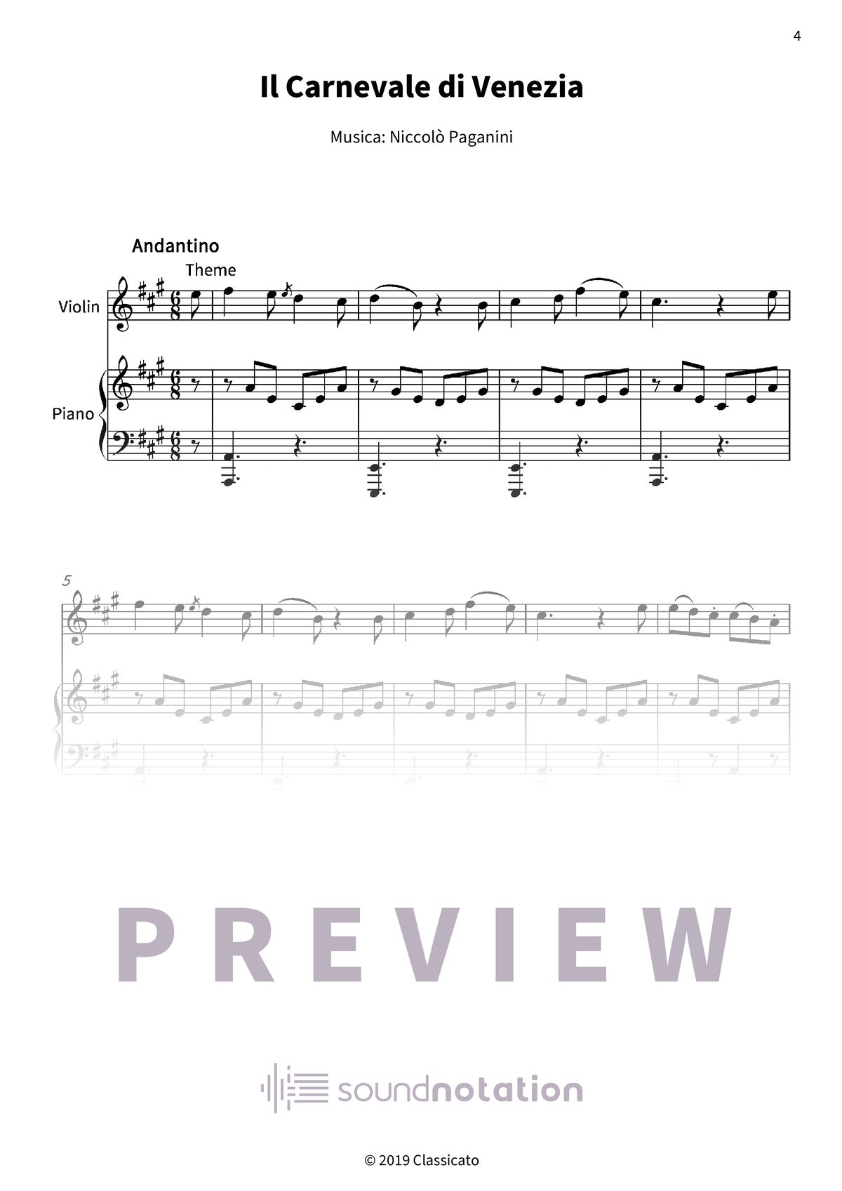 Il Carnevale di Venezia - Preview Page 1