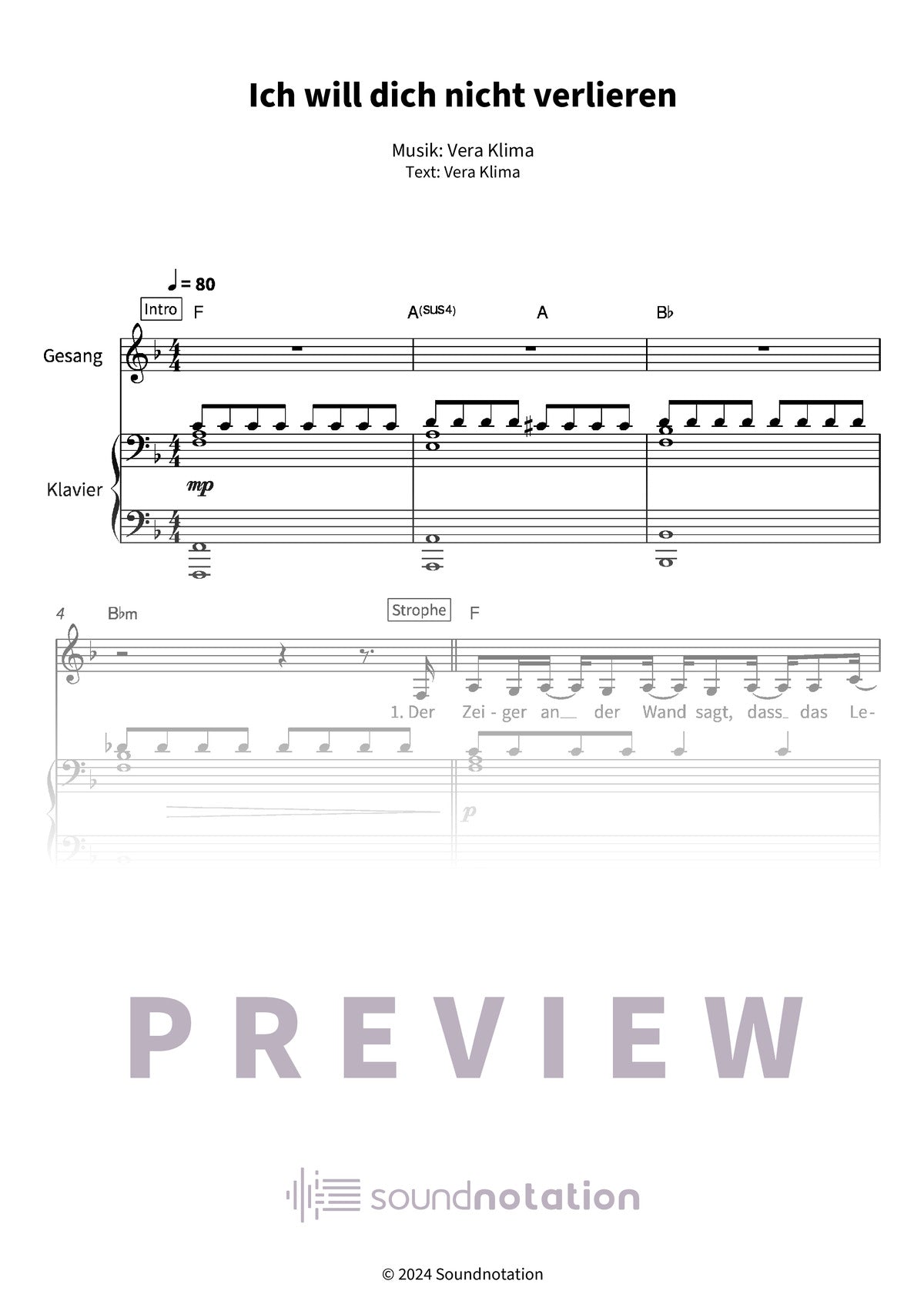 Ich will dich nicht verlieren - Preview Page 1