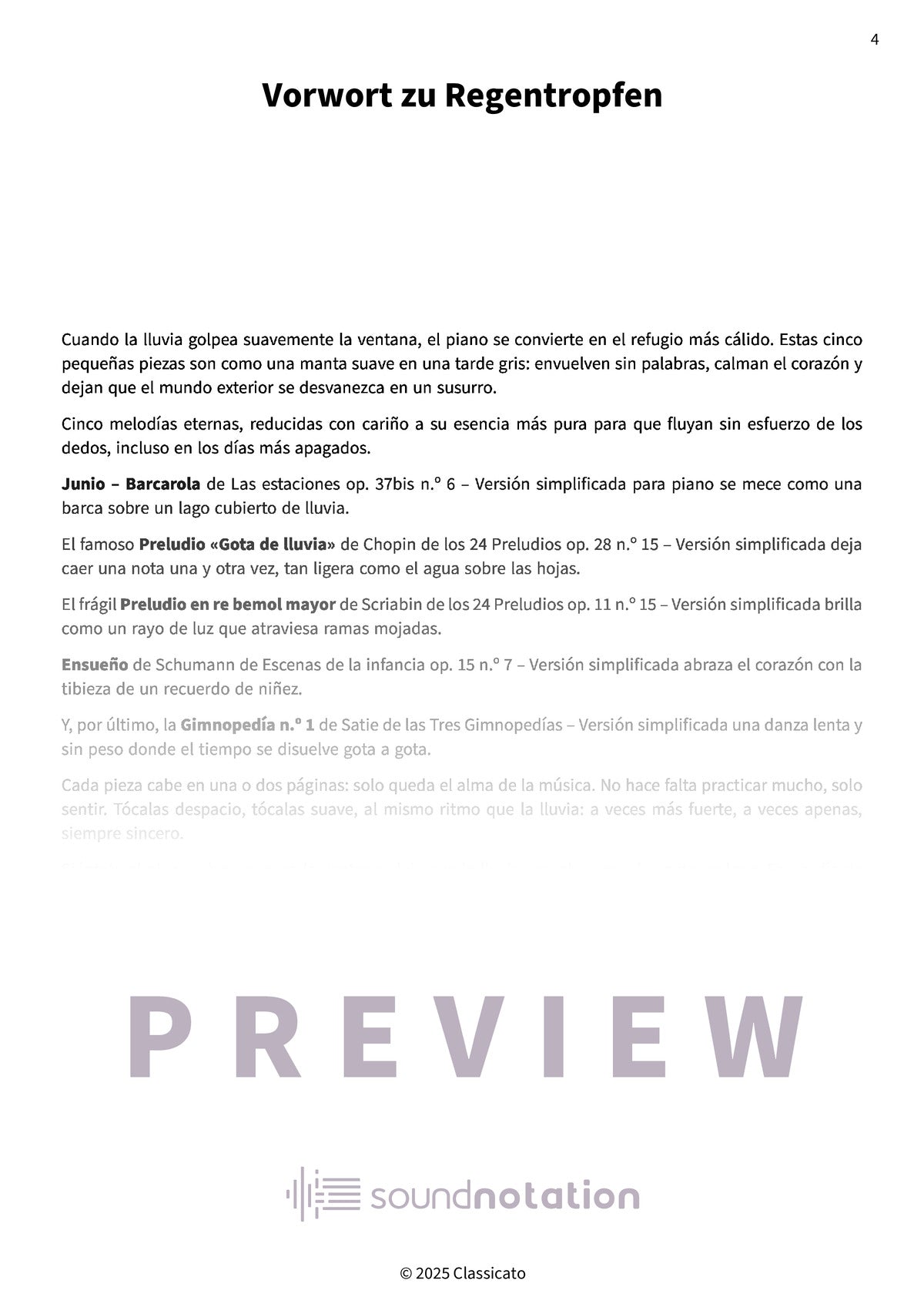 Gotas de lluvia en el piano - Preview Page 1