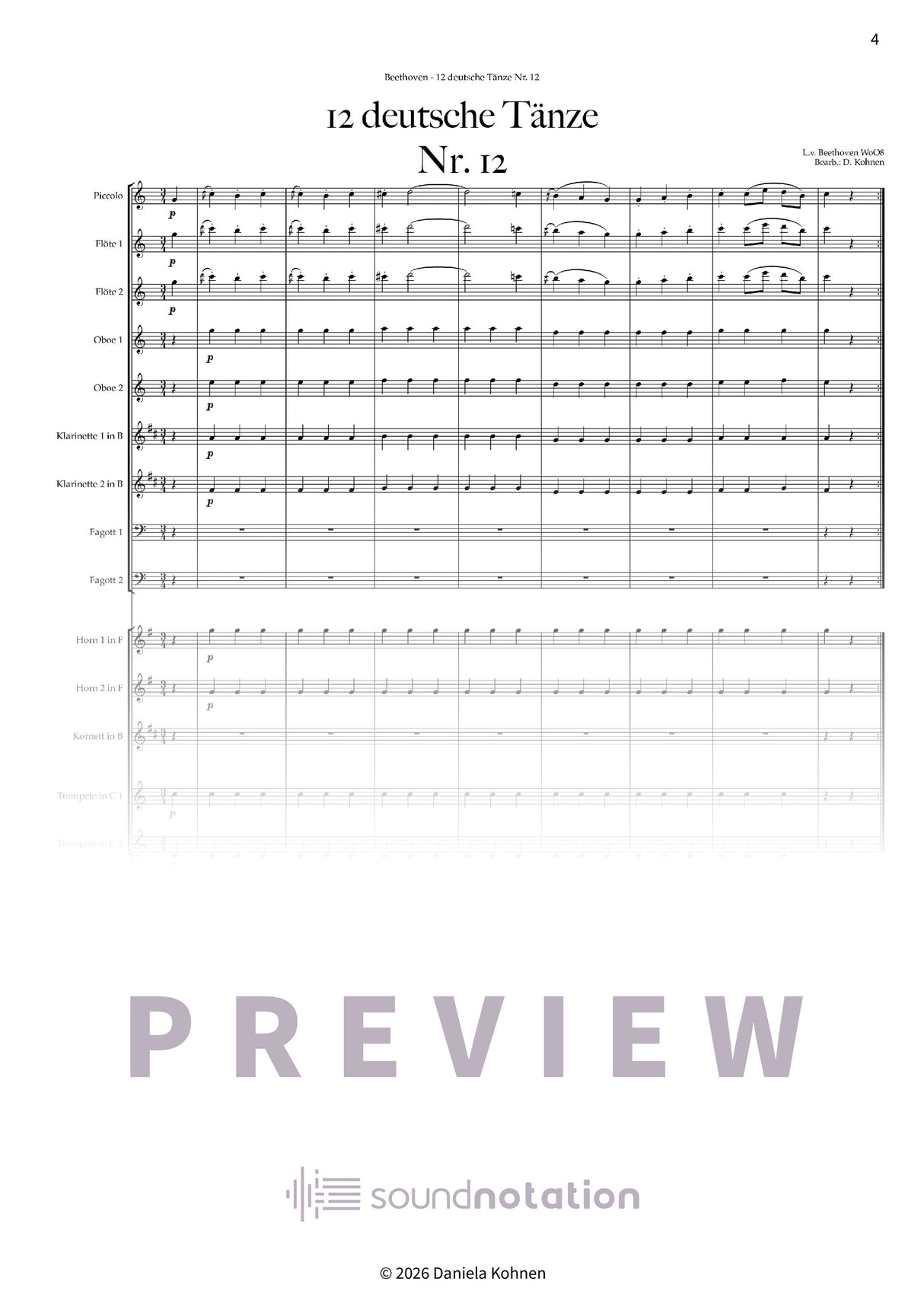 Deutscher Tanz Nr. 12 - Preview Page 1