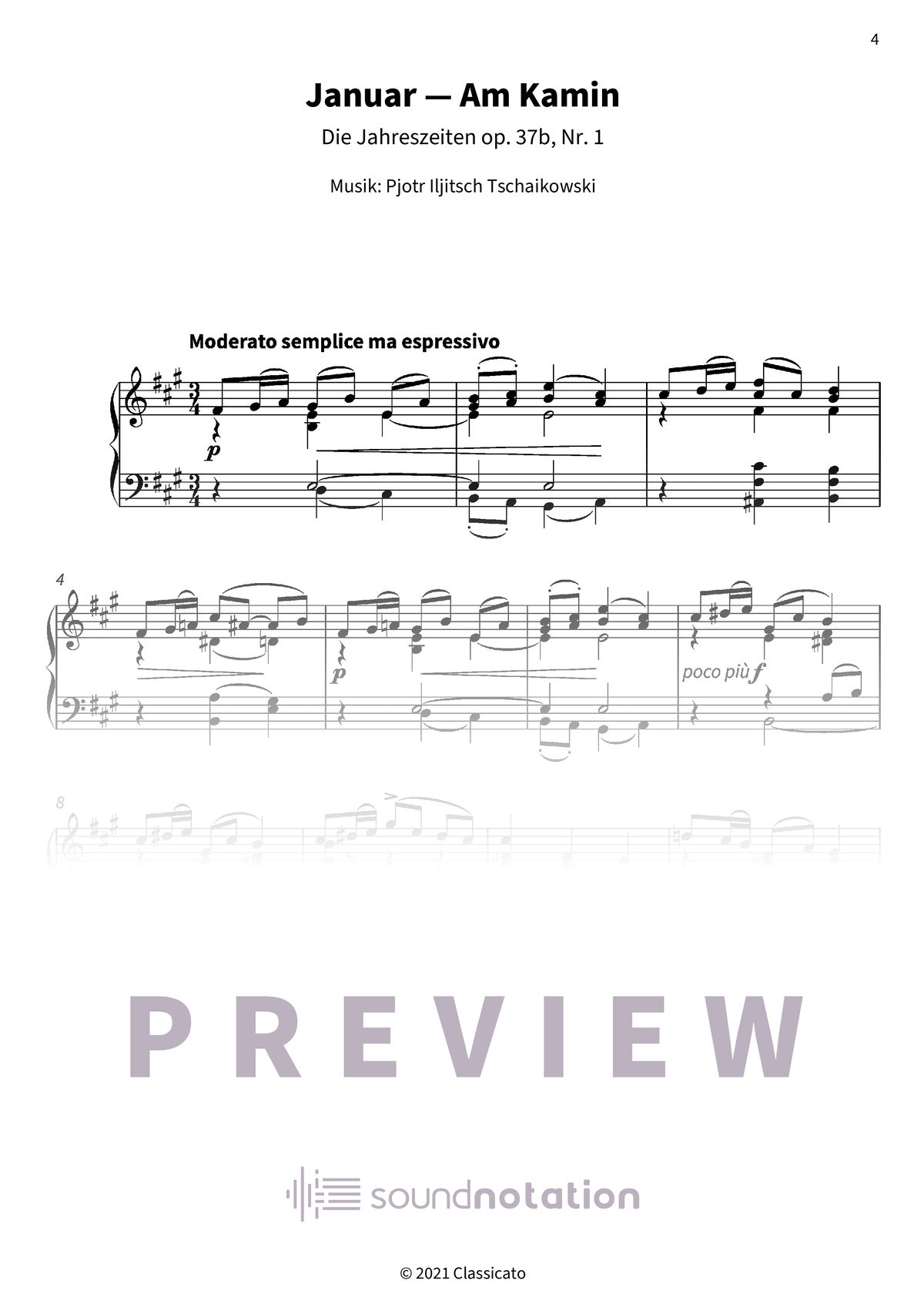 Die Jahreszeiten op. 37b - Preview Page 1