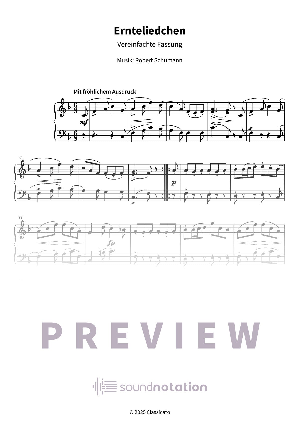 Ernteliedchen - Preview Page 1