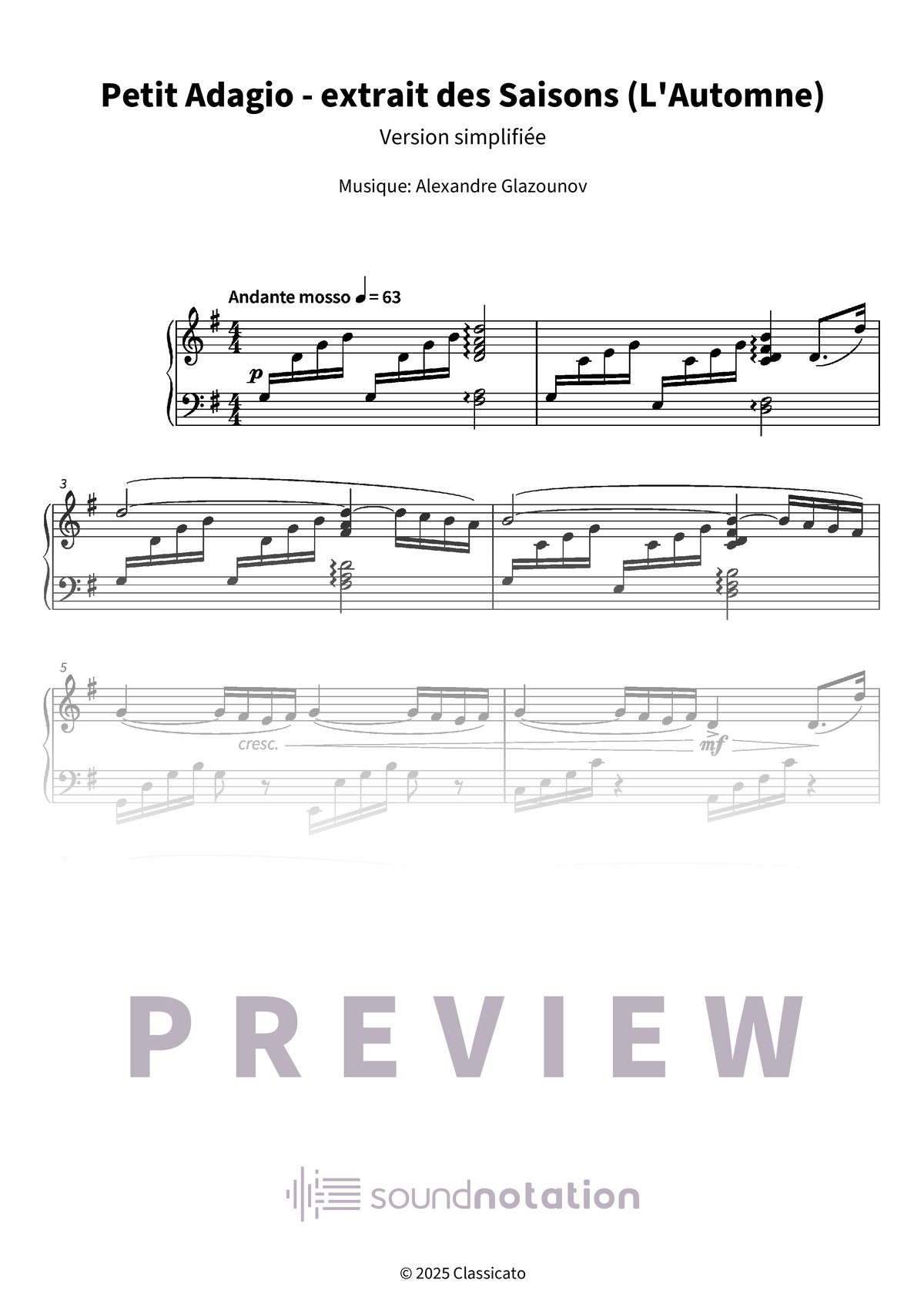 Petit Adagio - Preview Page 1